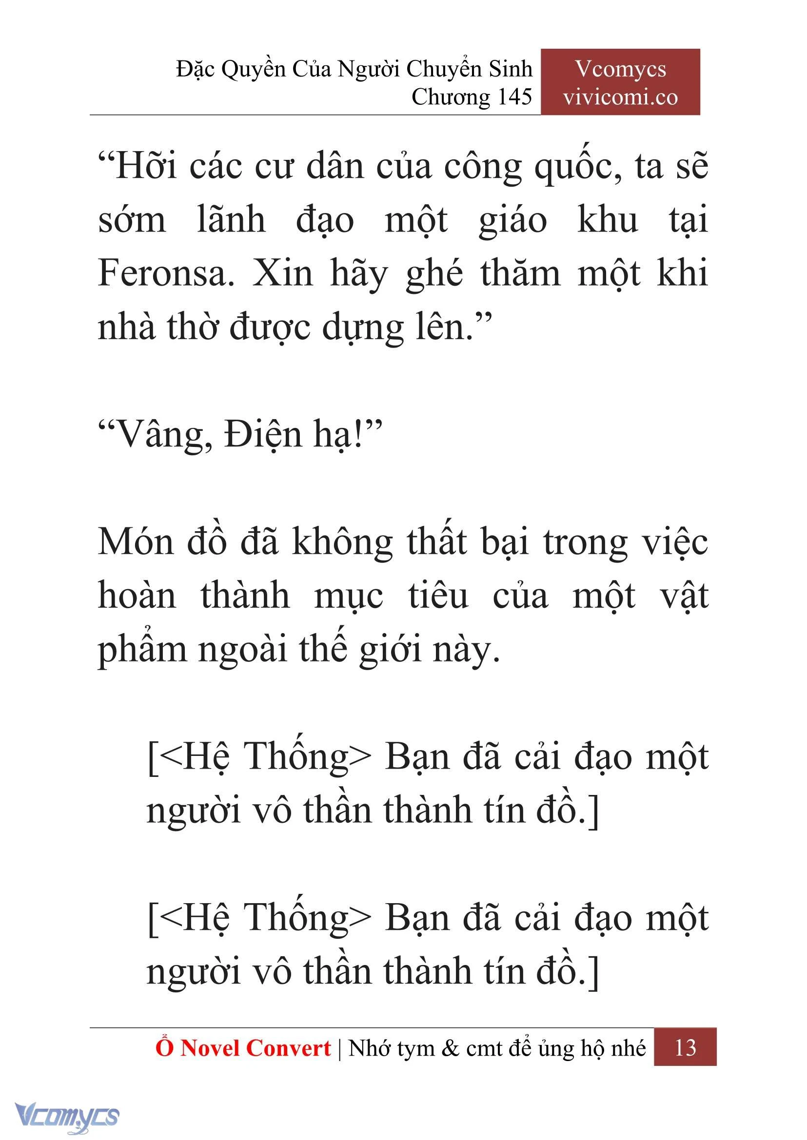 [Novel] Đặc Quyền Của Người Chuyển Sinh Chapter  145 - 15