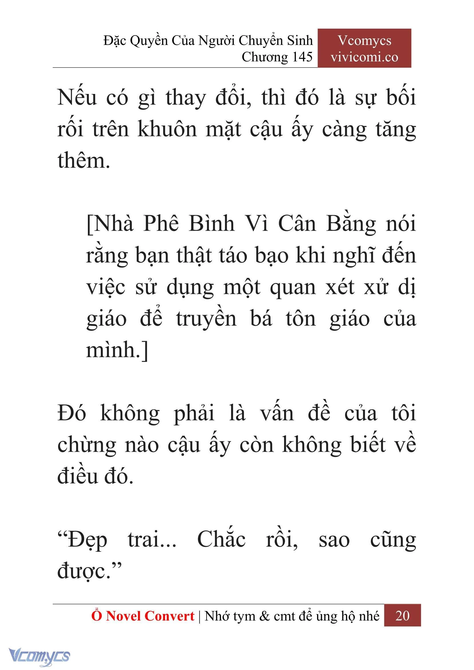 [Novel] Đặc Quyền Của Người Chuyển Sinh Chapter  145 - 22