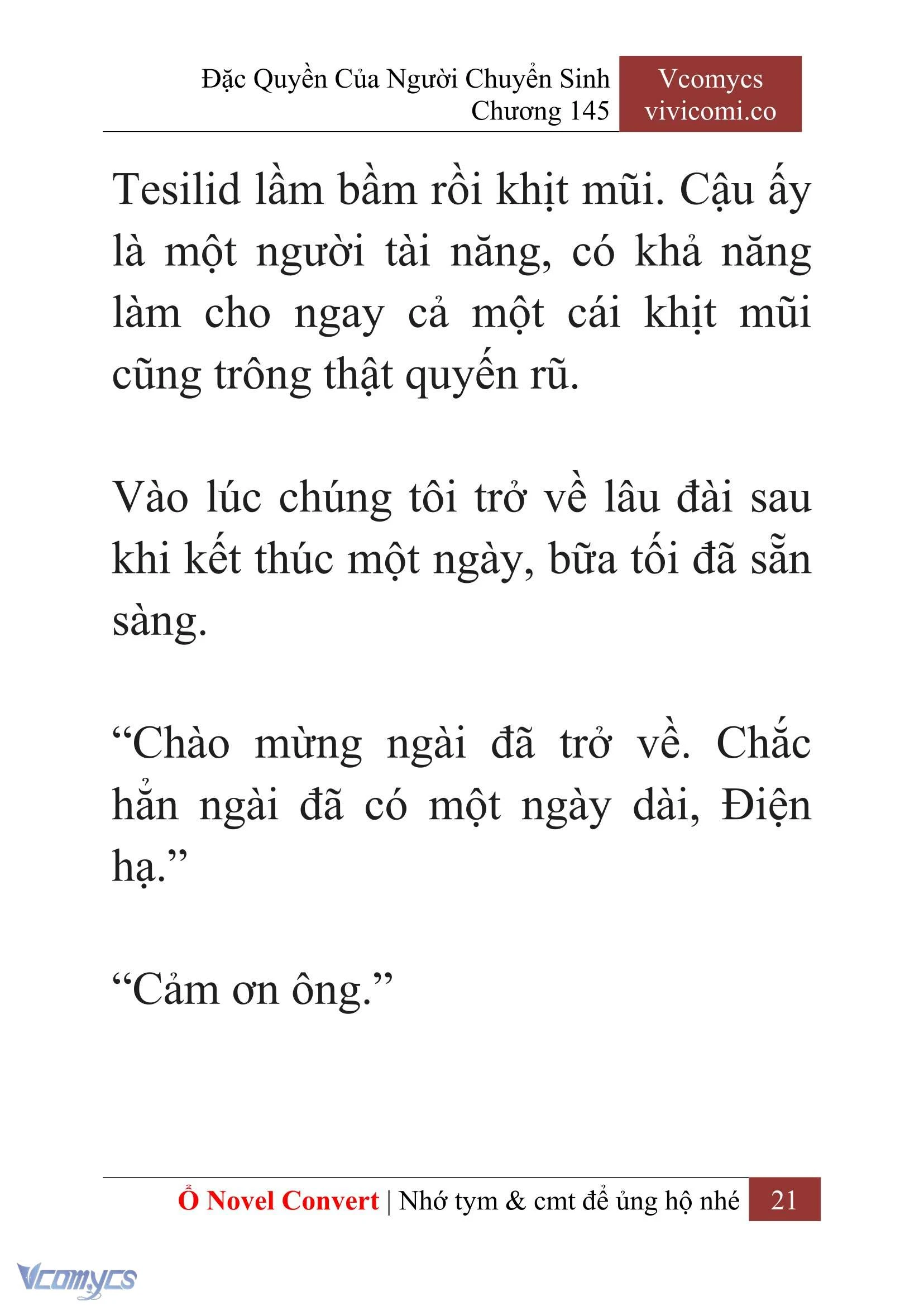 [Novel] Đặc Quyền Của Người Chuyển Sinh Chapter  145 - 23