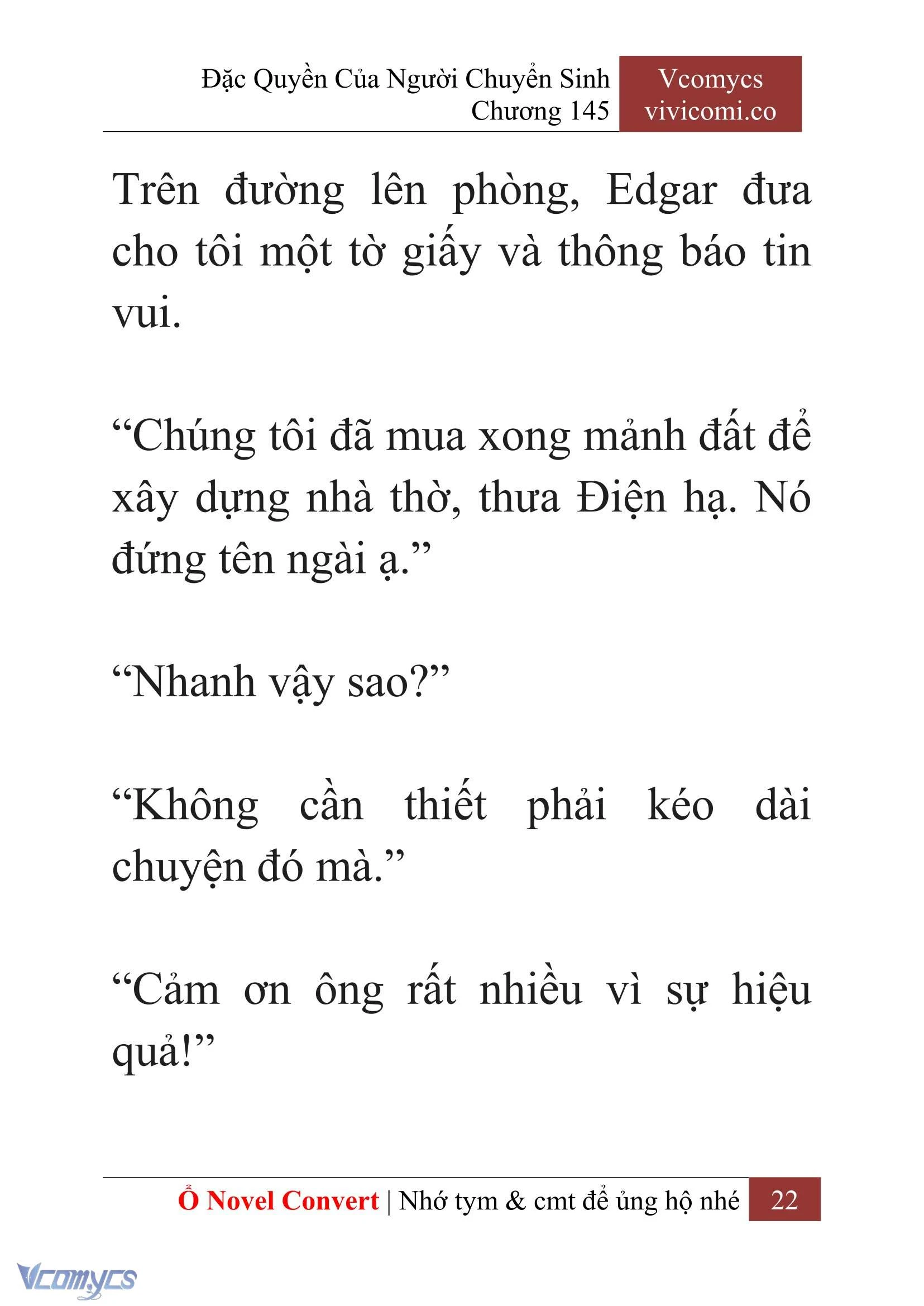 [Novel] Đặc Quyền Của Người Chuyển Sinh Chapter  145 - 24