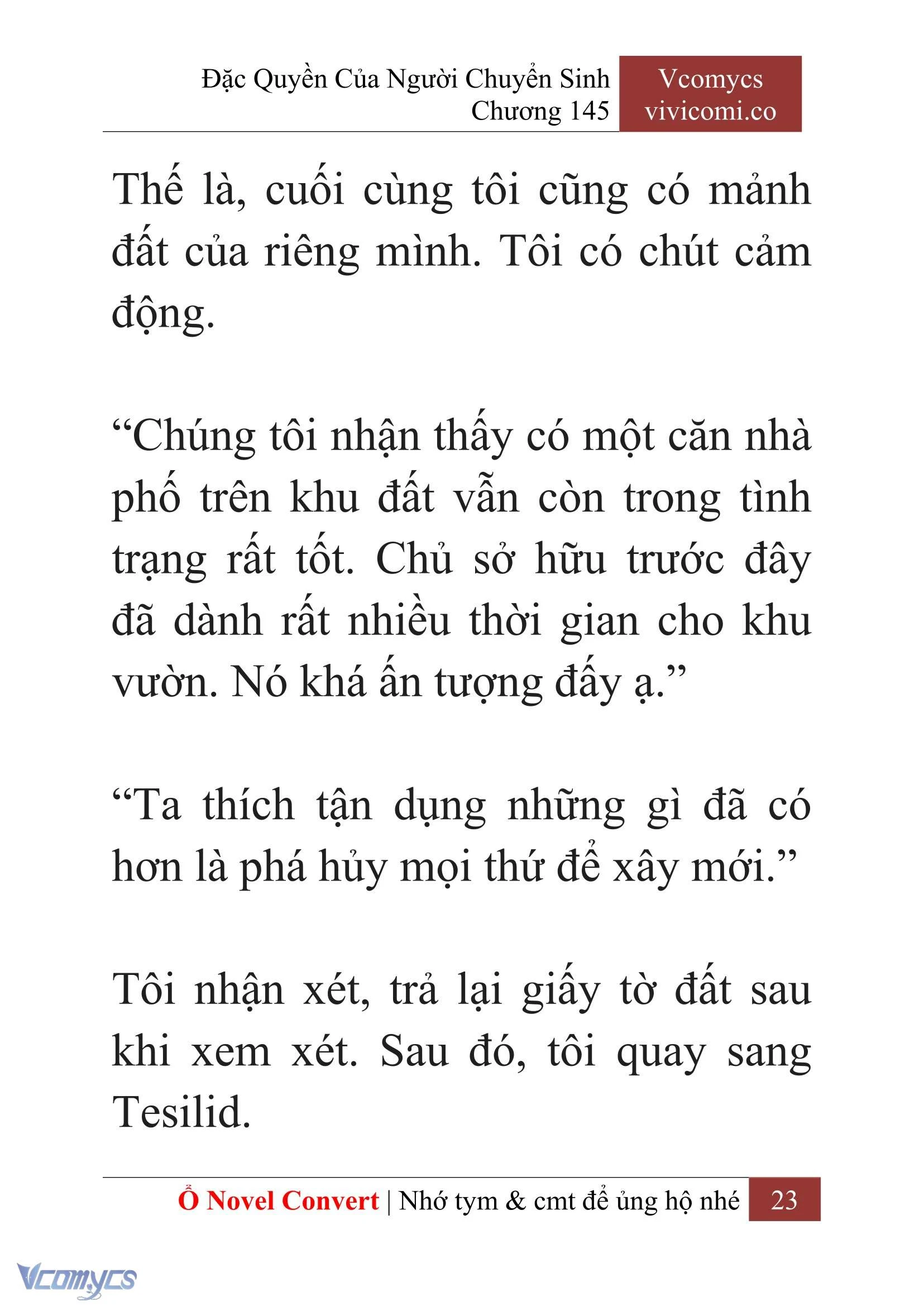 [Novel] Đặc Quyền Của Người Chuyển Sinh Chapter  145 - 25