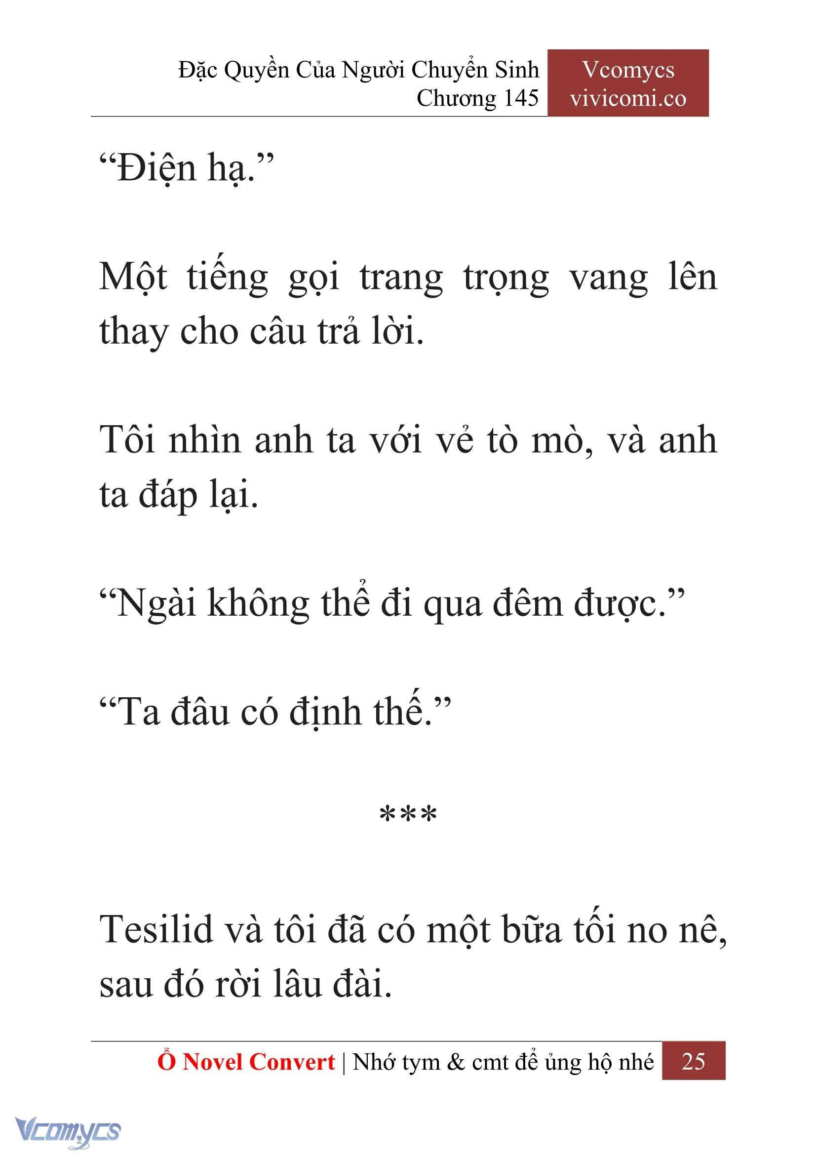[Novel] Đặc Quyền Của Người Chuyển Sinh Chapter  145 - 27