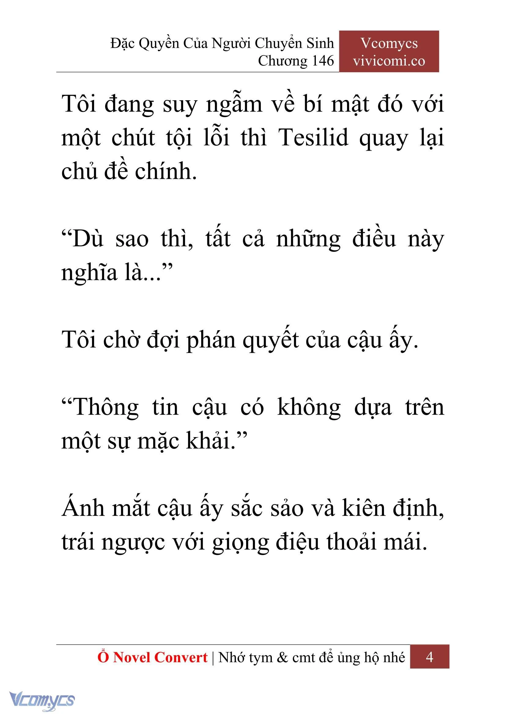 [Novel] Đặc Quyền Của Người Chuyển Sinh Chapter  146 - 6