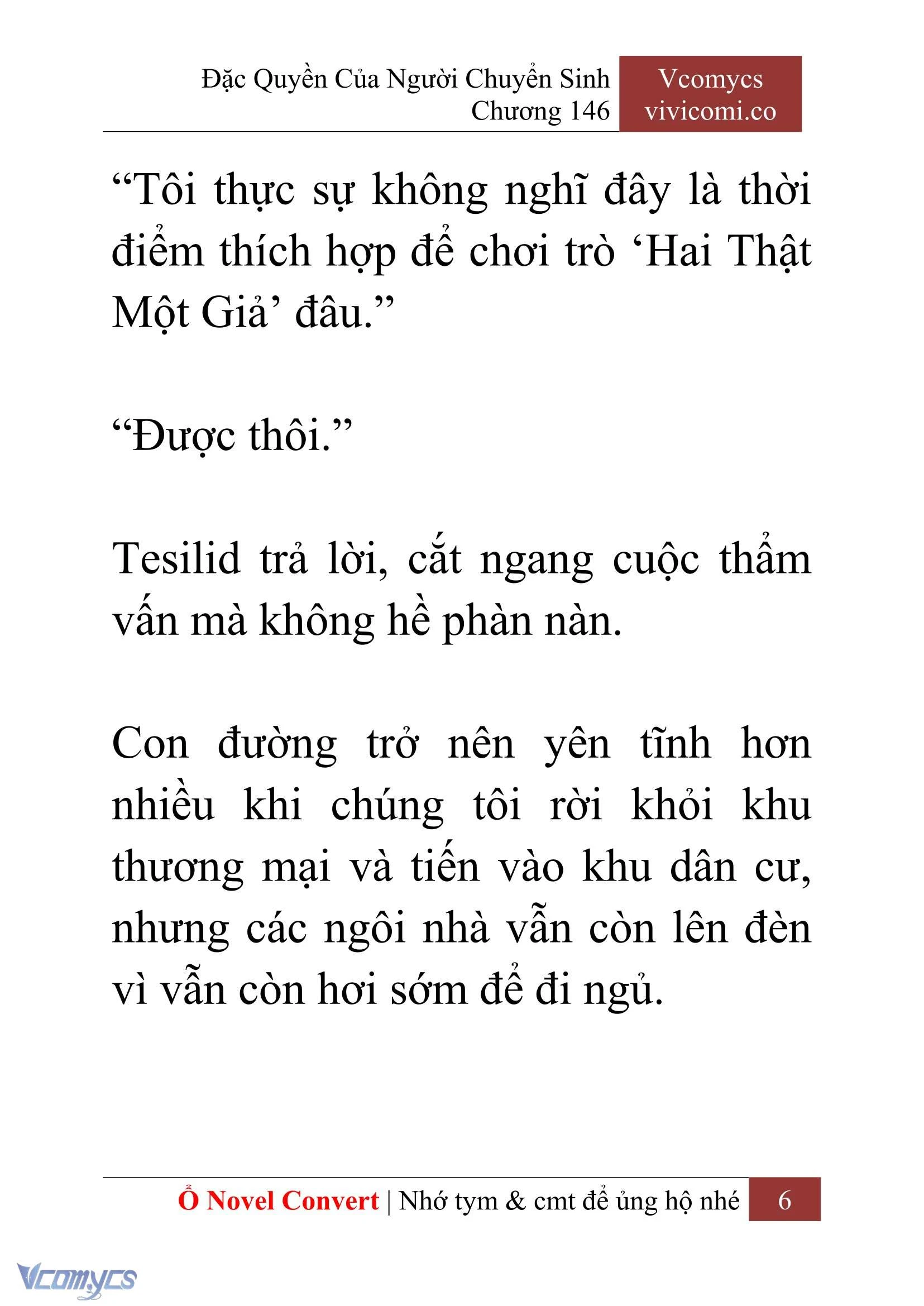 [Novel] Đặc Quyền Của Người Chuyển Sinh Chapter  146 - 8