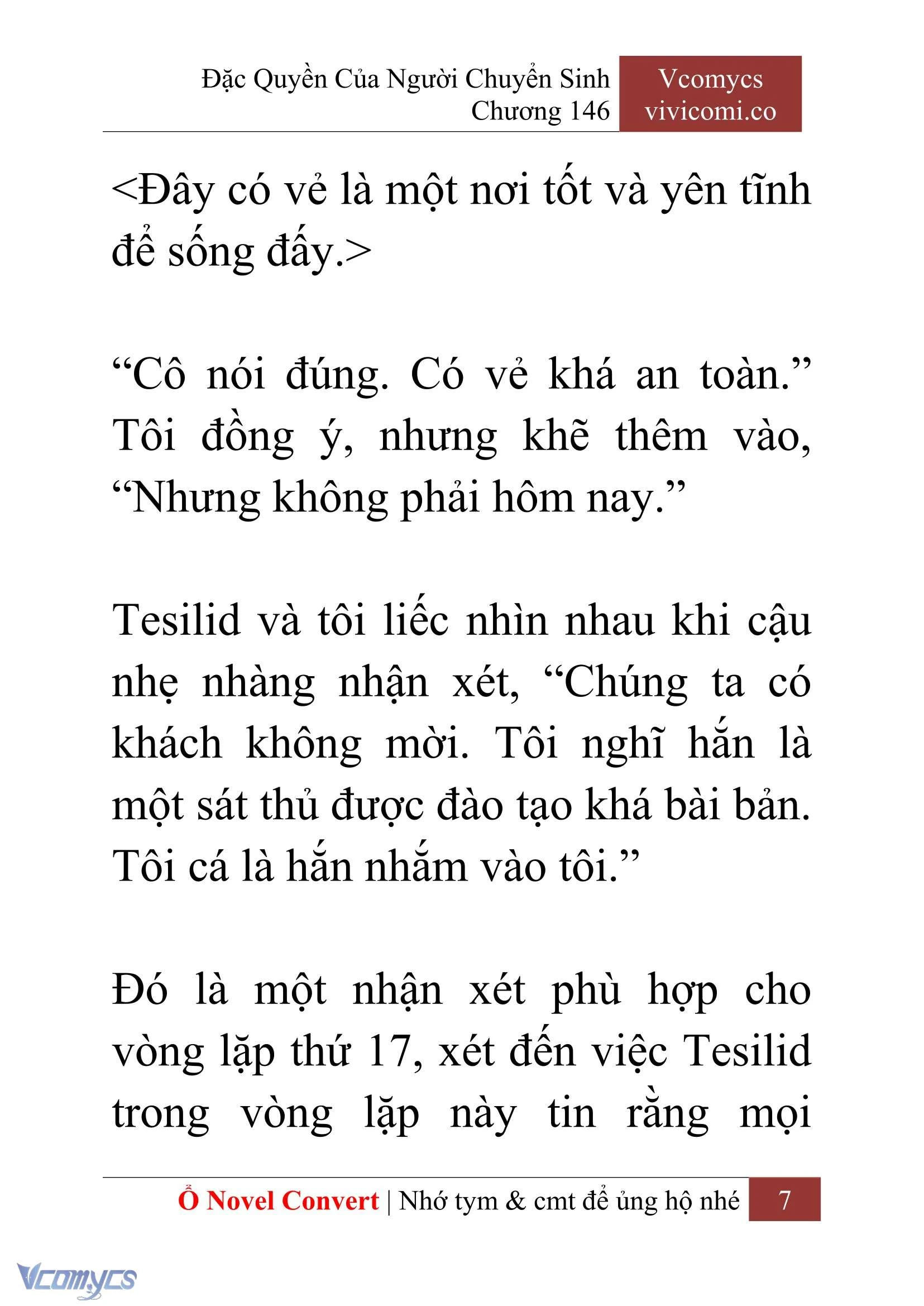 [Novel] Đặc Quyền Của Người Chuyển Sinh Chapter  146 - 9