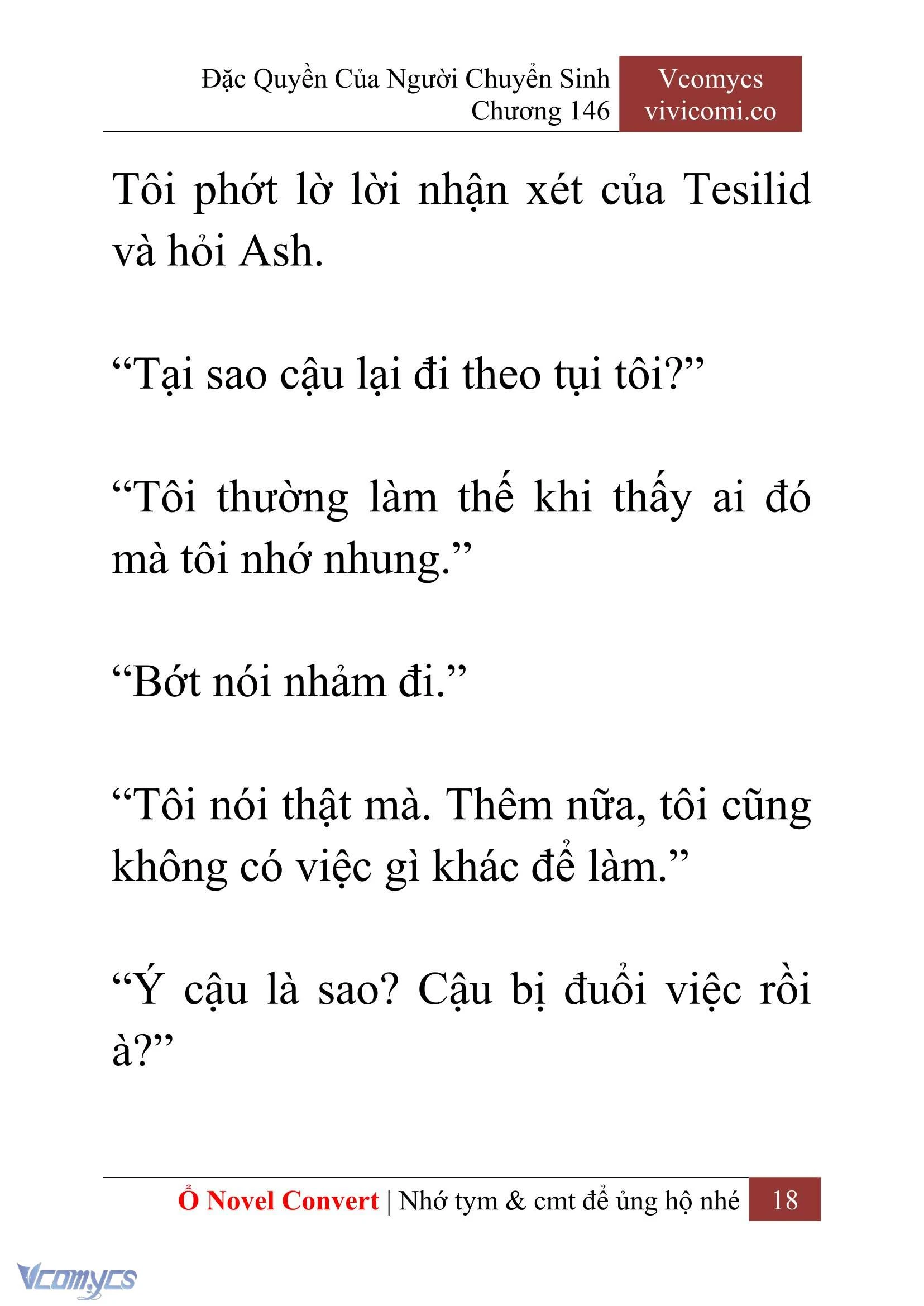 [Novel] Đặc Quyền Của Người Chuyển Sinh Chapter  146 - 20