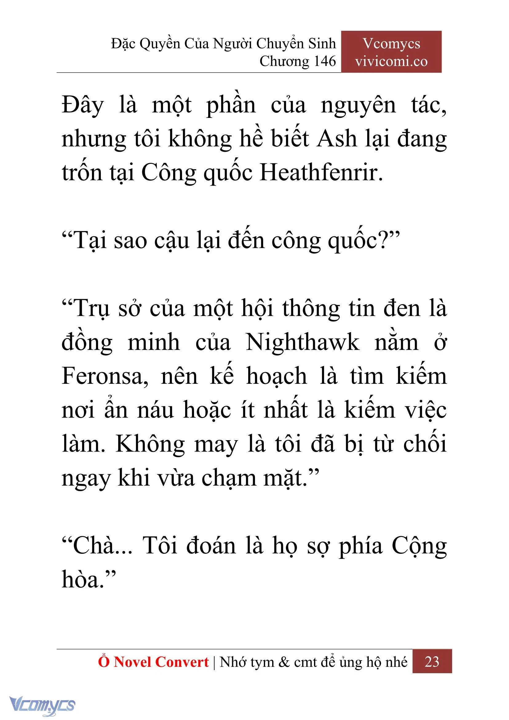 [Novel] Đặc Quyền Của Người Chuyển Sinh Chapter  146 - 25