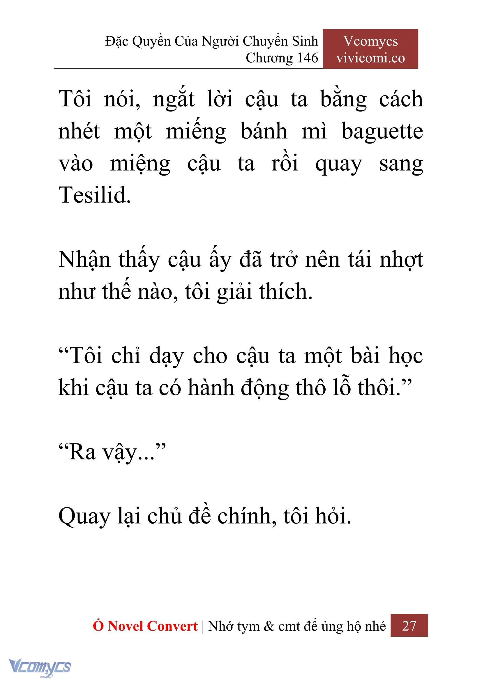[Novel] Đặc Quyền Của Người Chuyển Sinh Chapter  146 - 29