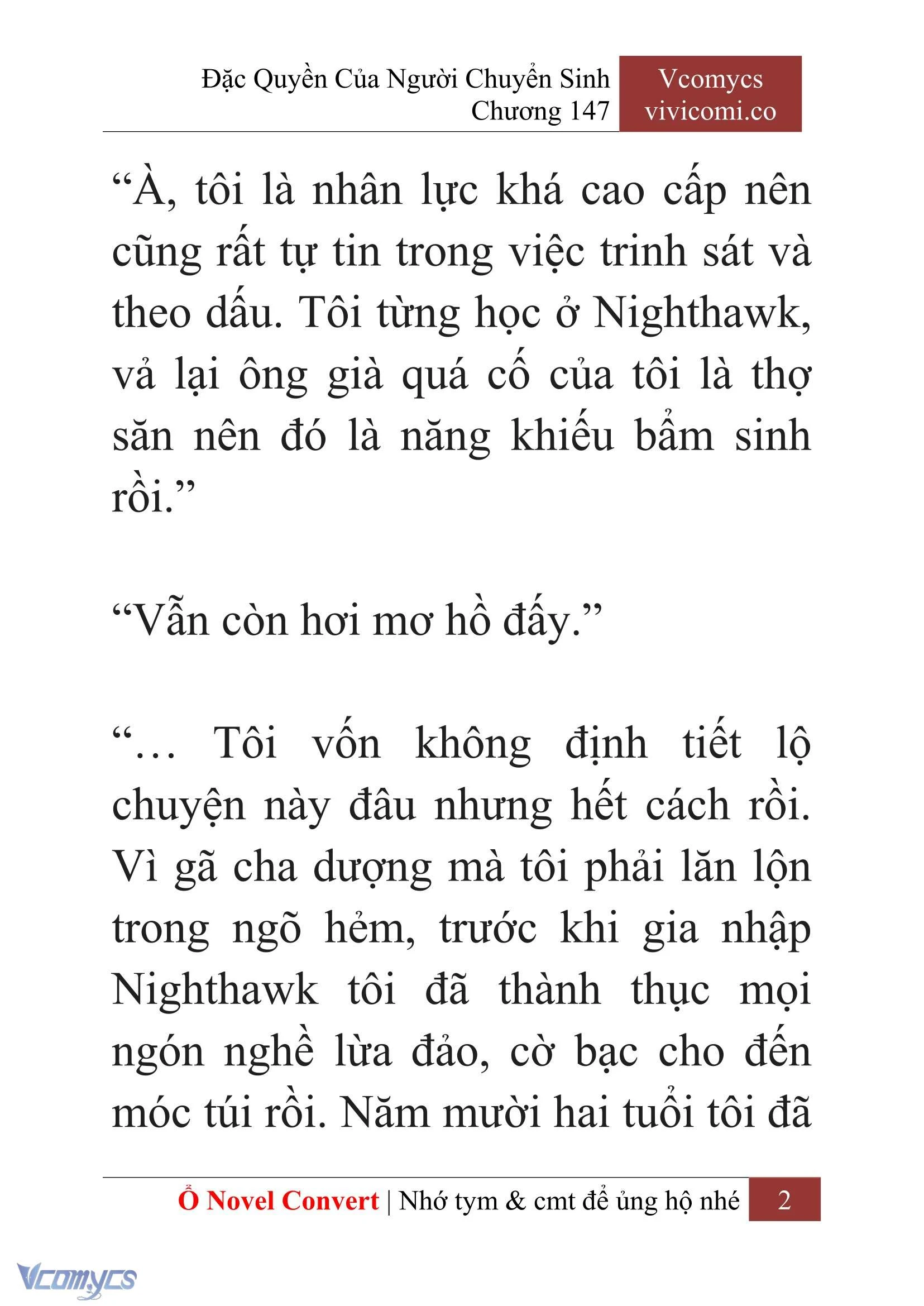 [Novel] Đặc Quyền Của Người Chuyển Sinh Chapter  147 - 4