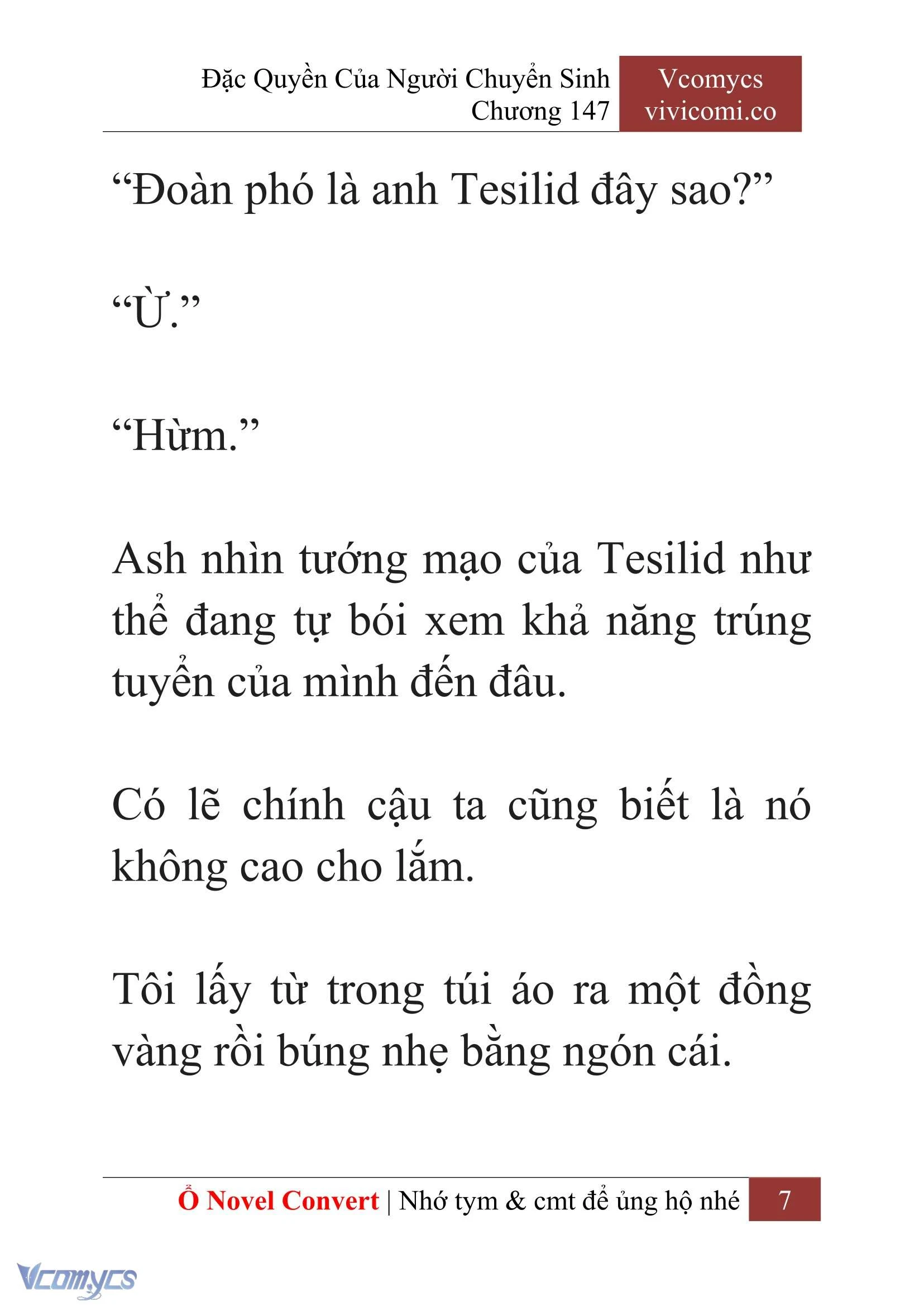 [Novel] Đặc Quyền Của Người Chuyển Sinh Chapter  147 - 9