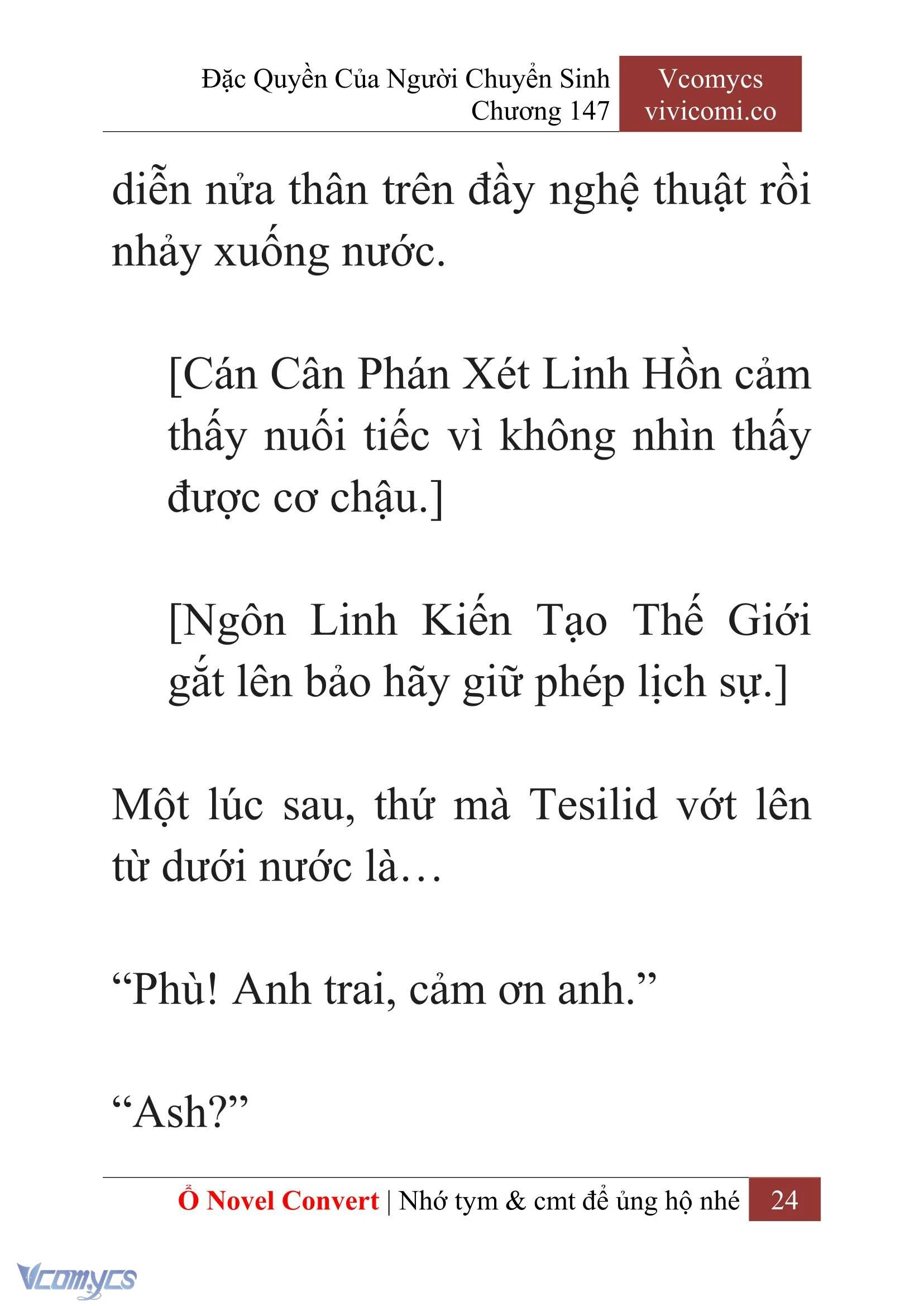 [Novel] Đặc Quyền Của Người Chuyển Sinh Chapter  147 - 26
