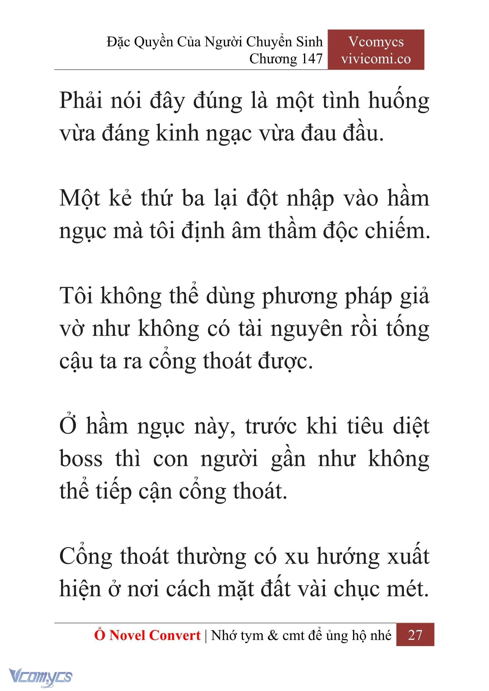 [Novel] Đặc Quyền Của Người Chuyển Sinh Chapter  147 - 29
