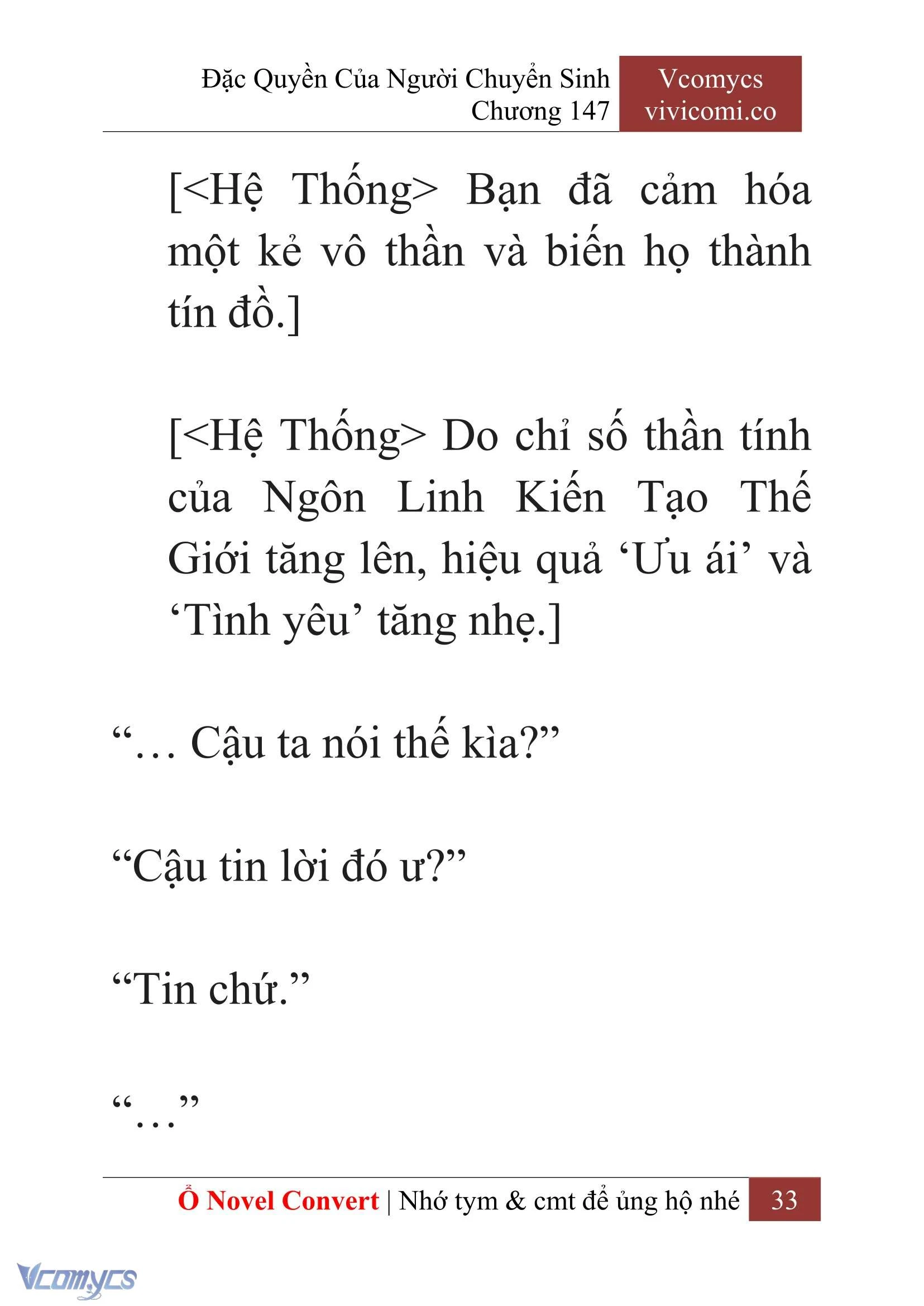 [Novel] Đặc Quyền Của Người Chuyển Sinh Chapter  147 - 35