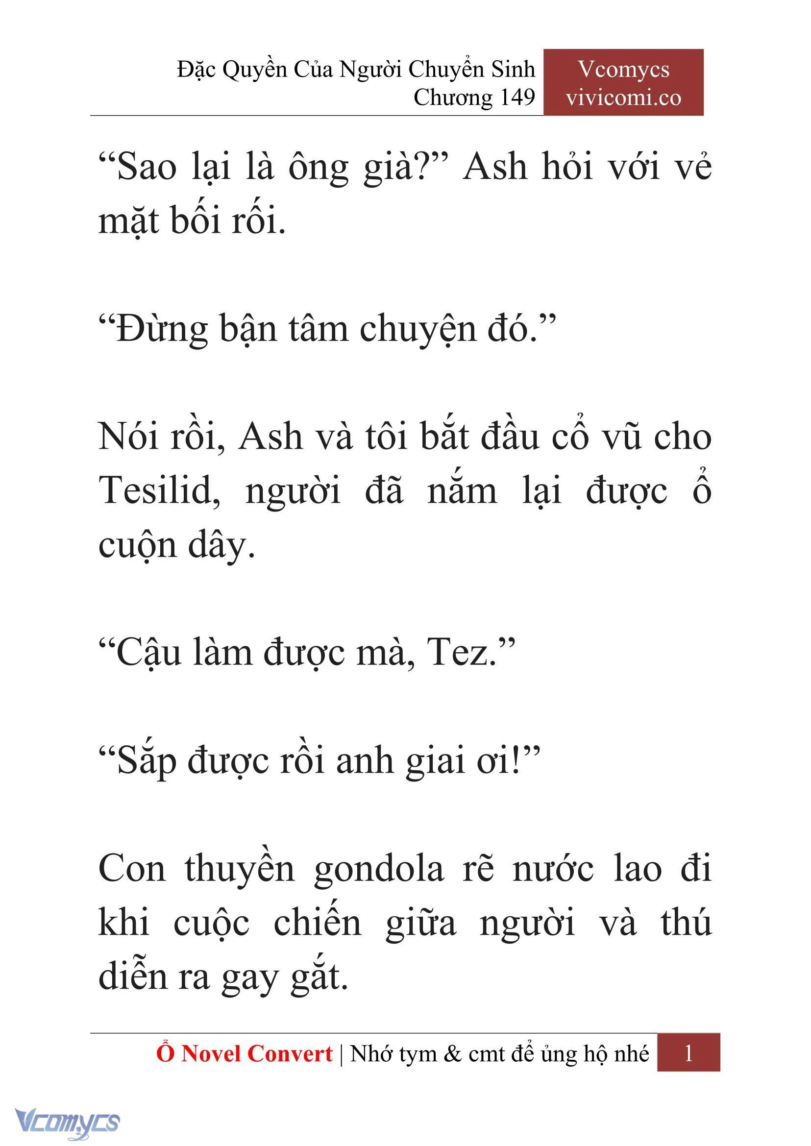[Novel] Đặc Quyền Của Người Chuyển Sinh Chapter  149 - 3