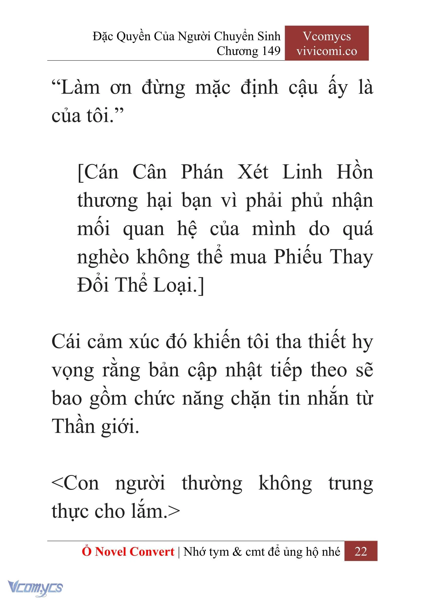 [Novel] Đặc Quyền Của Người Chuyển Sinh Chapter  149 - 24