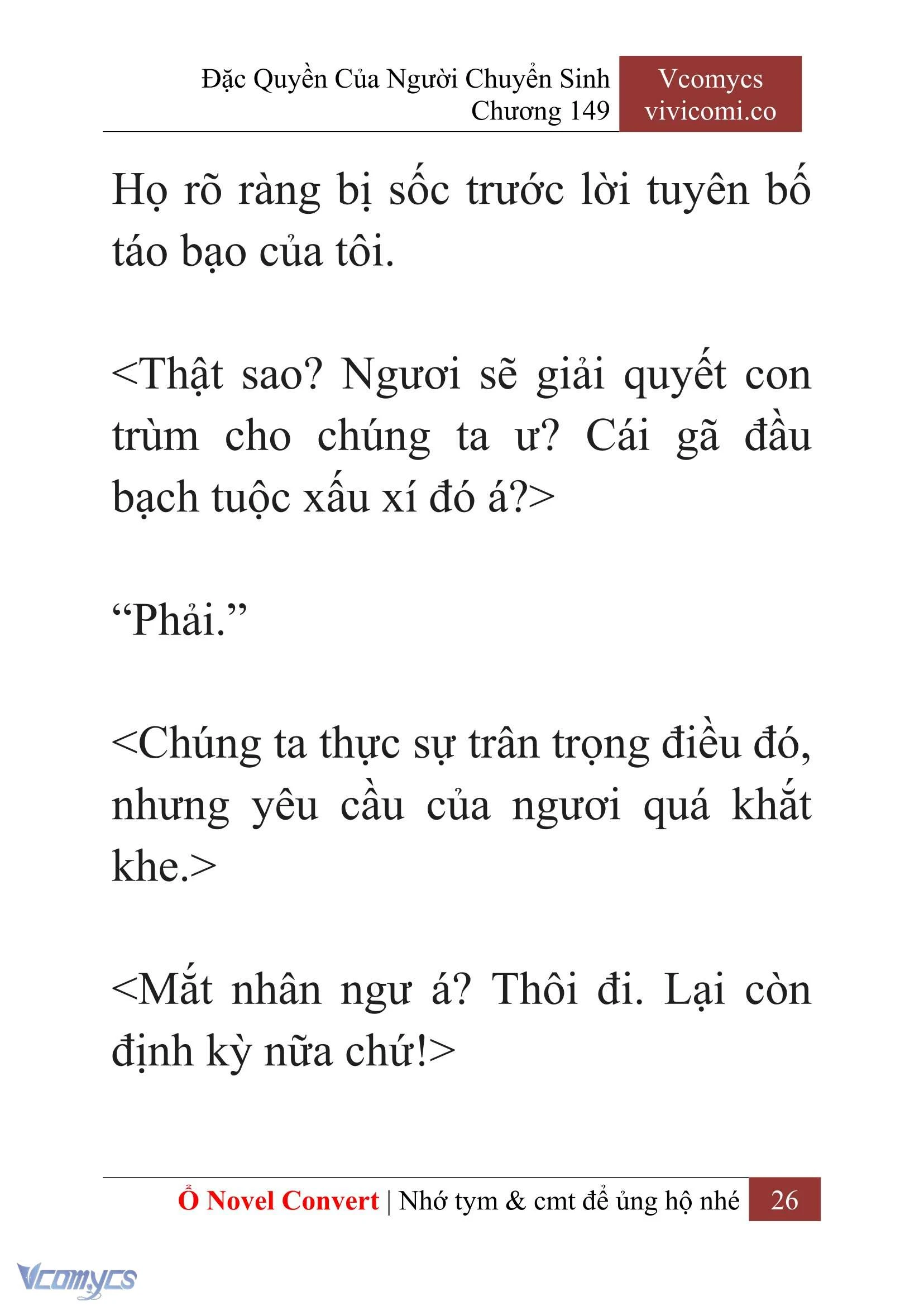 [Novel] Đặc Quyền Của Người Chuyển Sinh Chapter  149 - 28