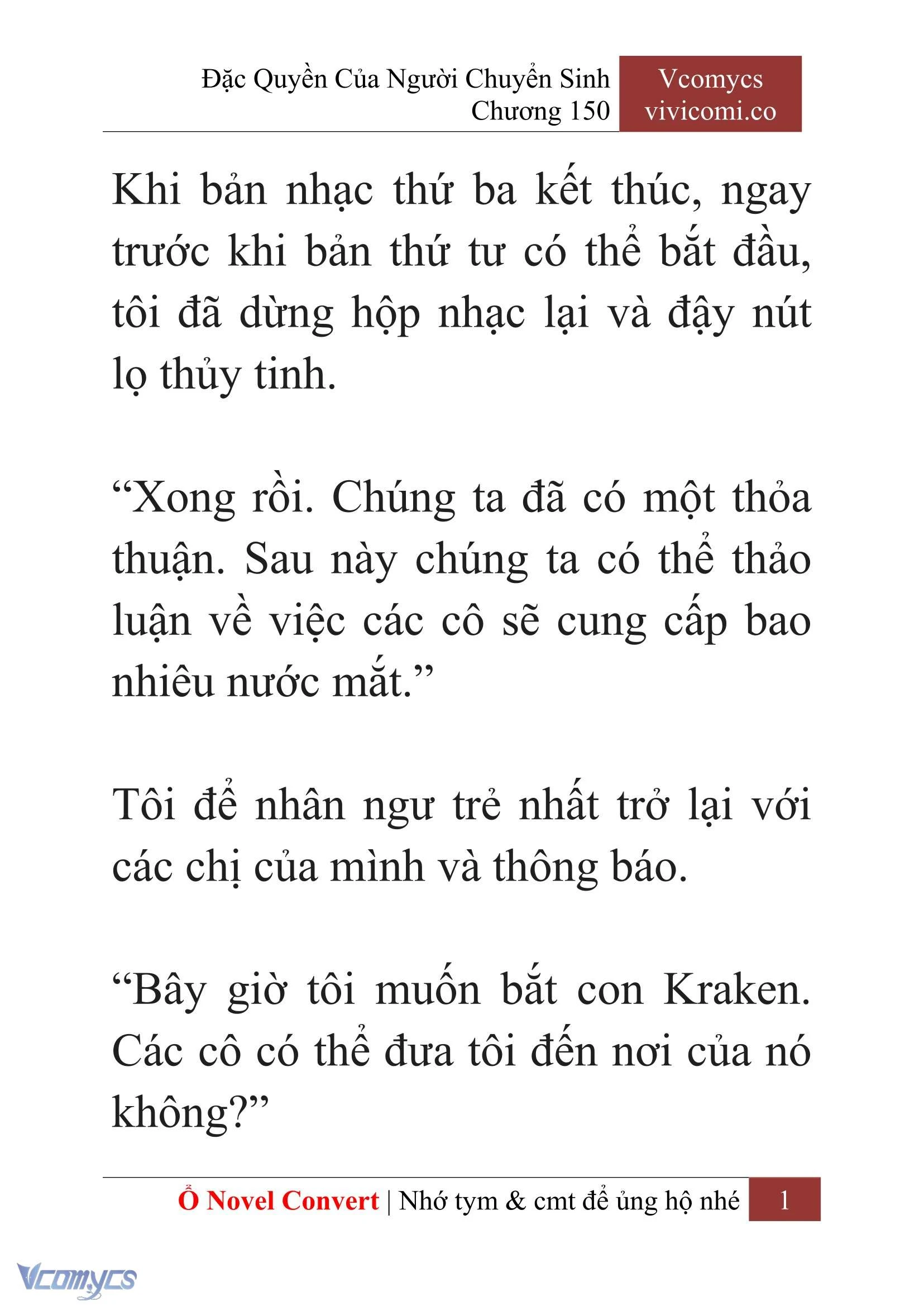 [Novel] Đặc Quyền Của Người Chuyển Sinh Chapter  150 - 3