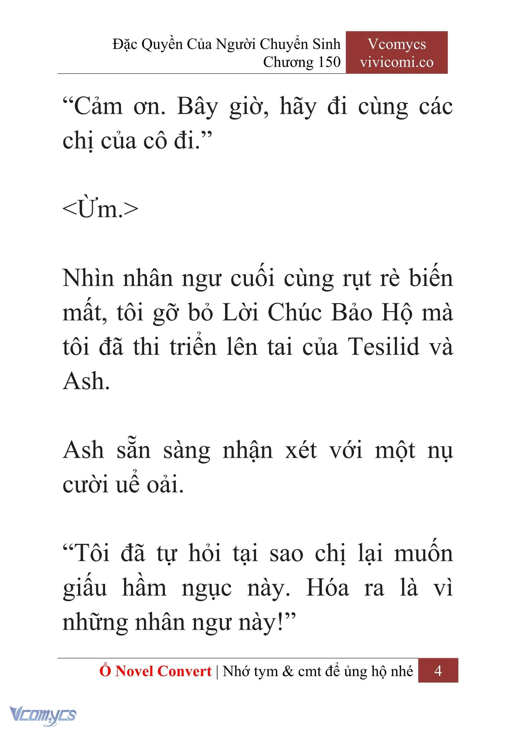 [Novel] Đặc Quyền Của Người Chuyển Sinh Chapter  150 - 6