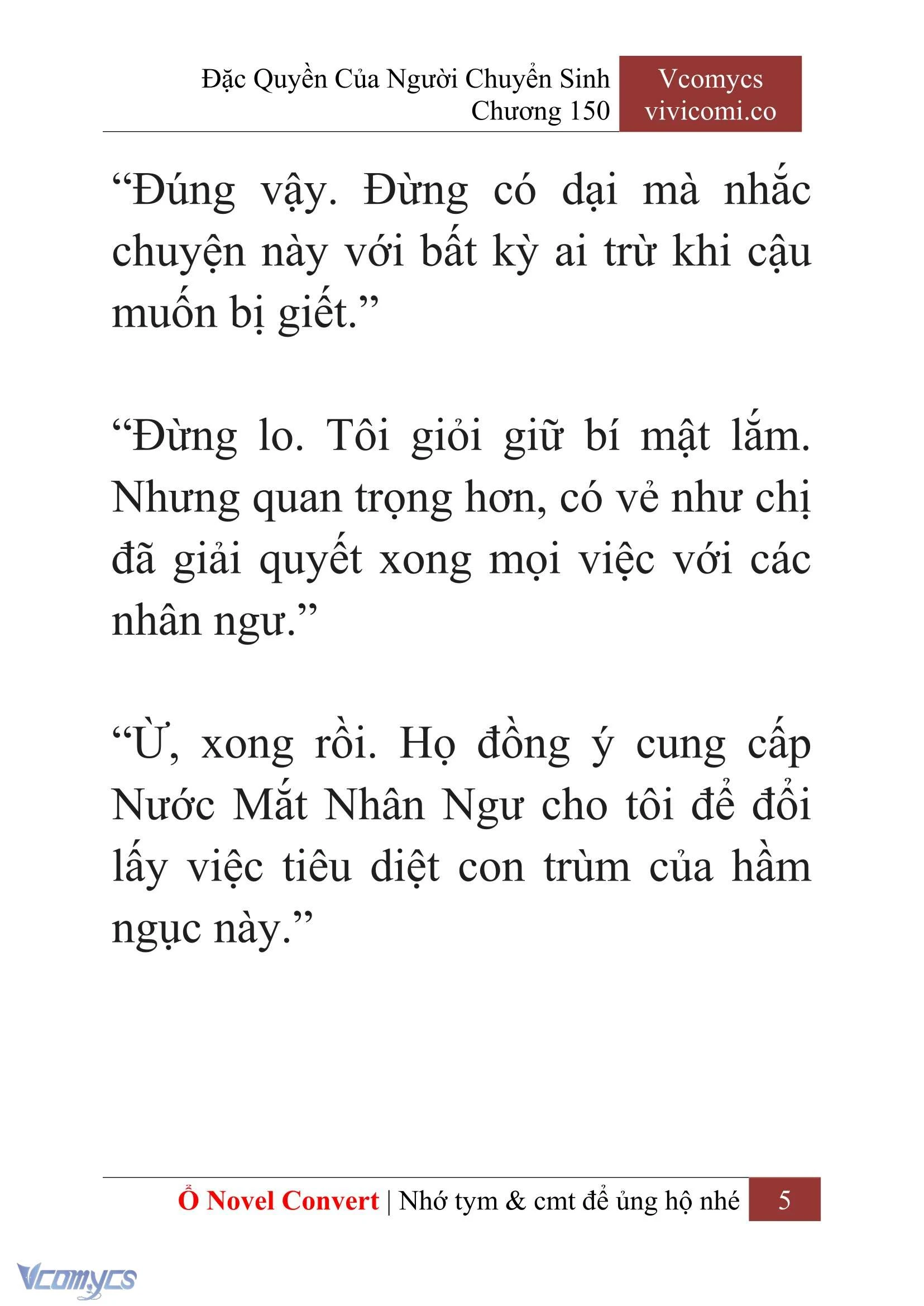[Novel] Đặc Quyền Của Người Chuyển Sinh Chapter  150 - 7