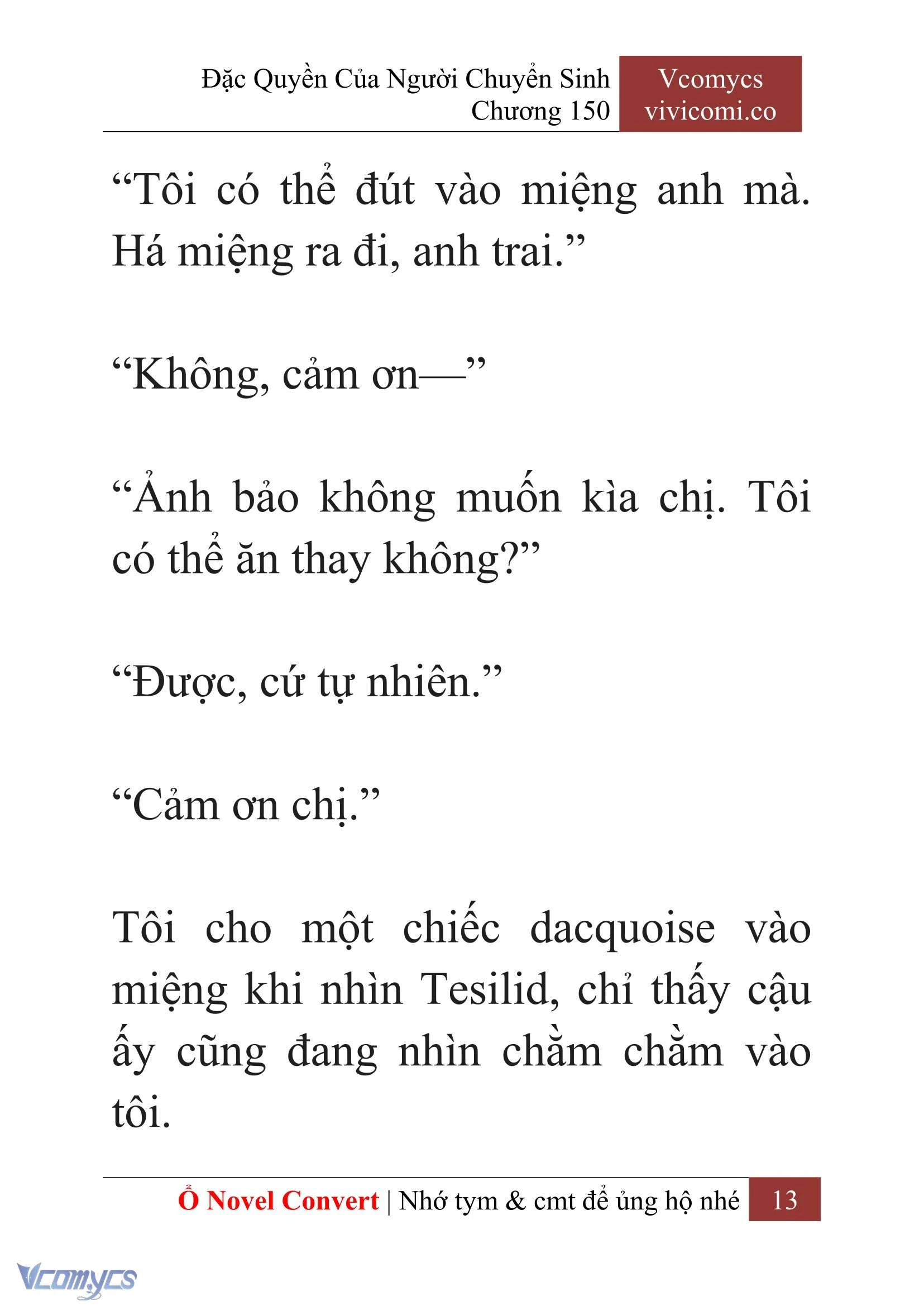 [Novel] Đặc Quyền Của Người Chuyển Sinh Chapter  150 - 15