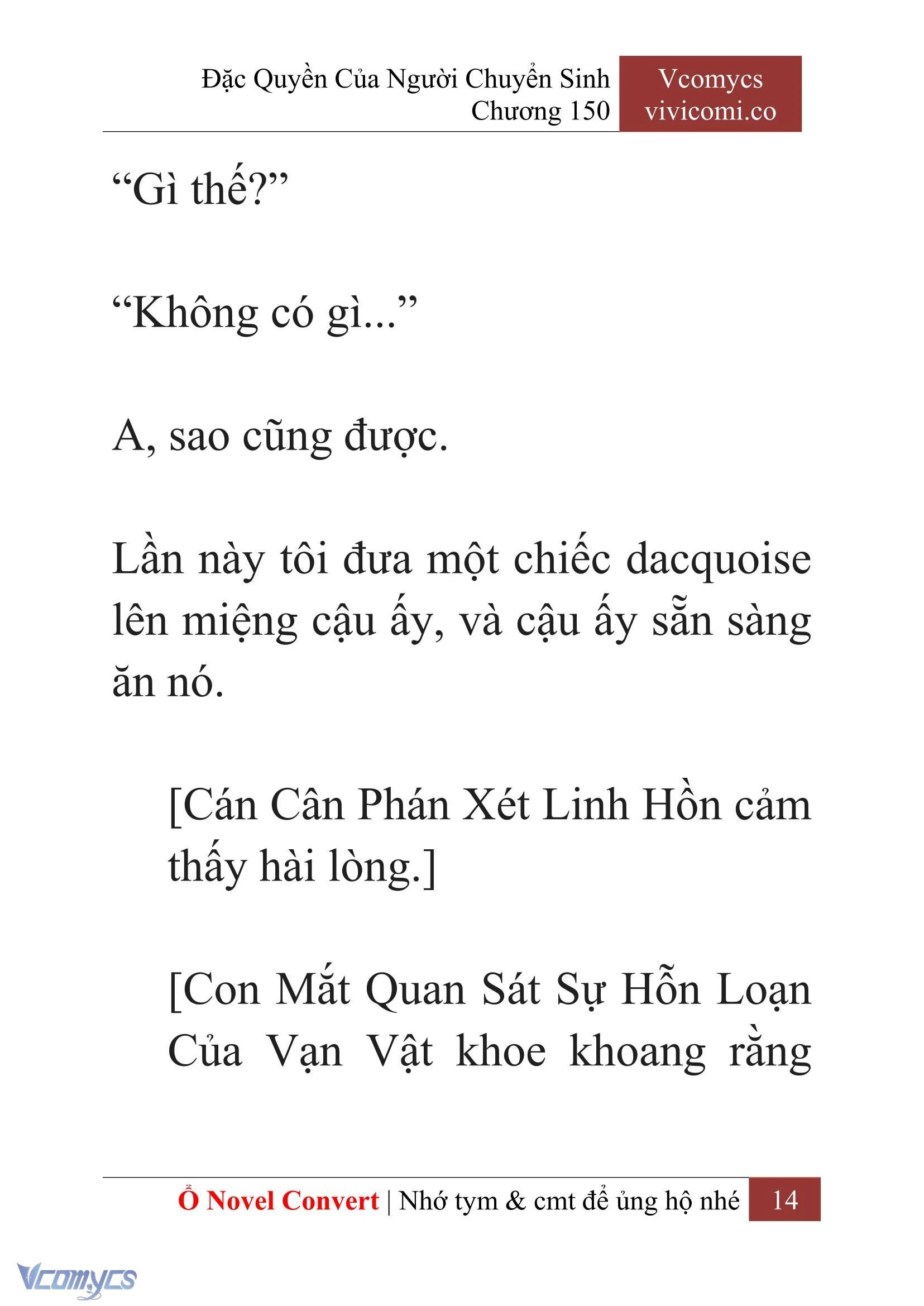 [Novel] Đặc Quyền Của Người Chuyển Sinh Chapter  150 - 16