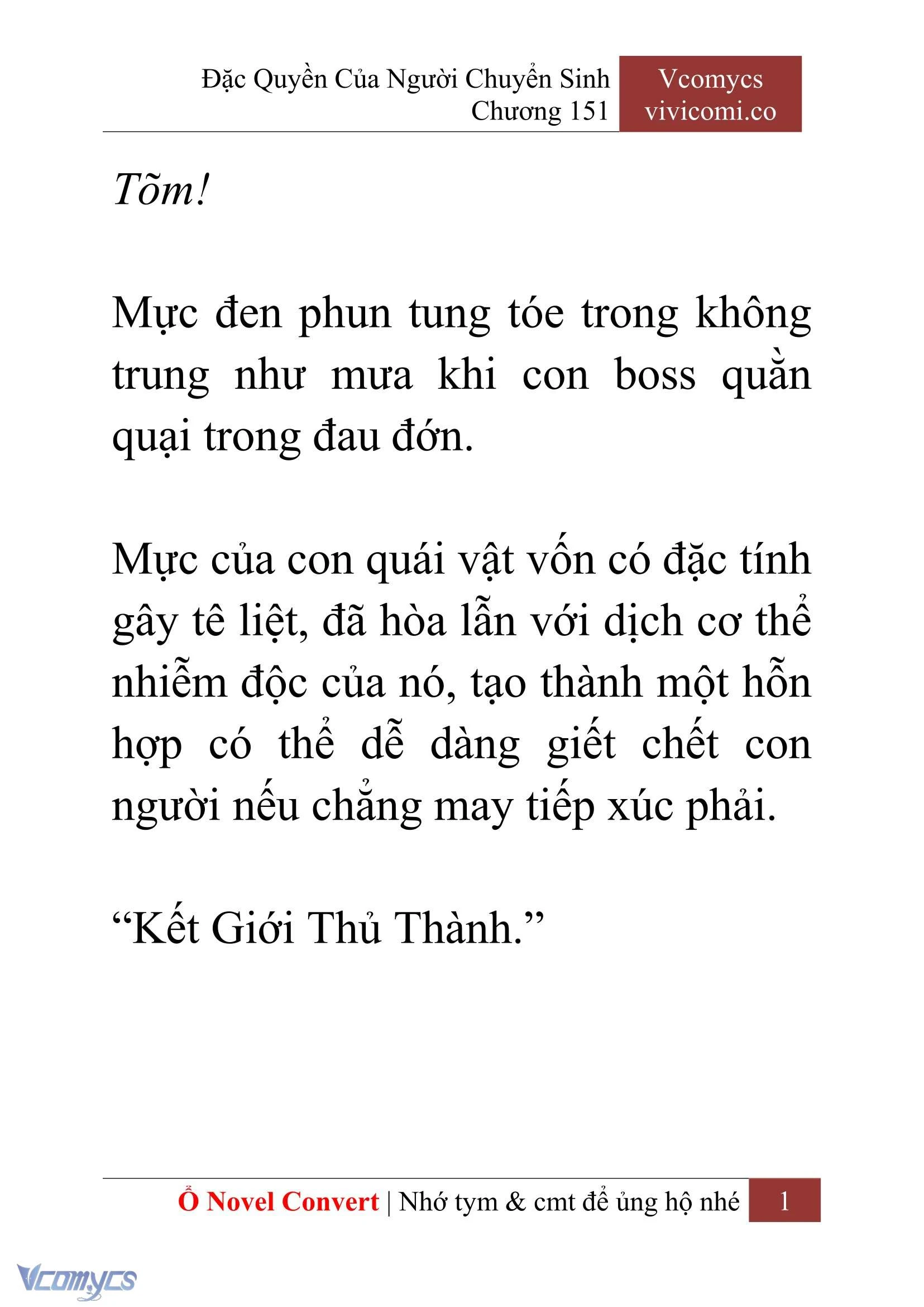 [Novel] Đặc Quyền Của Người Chuyển Sinh Chapter  151 - 3