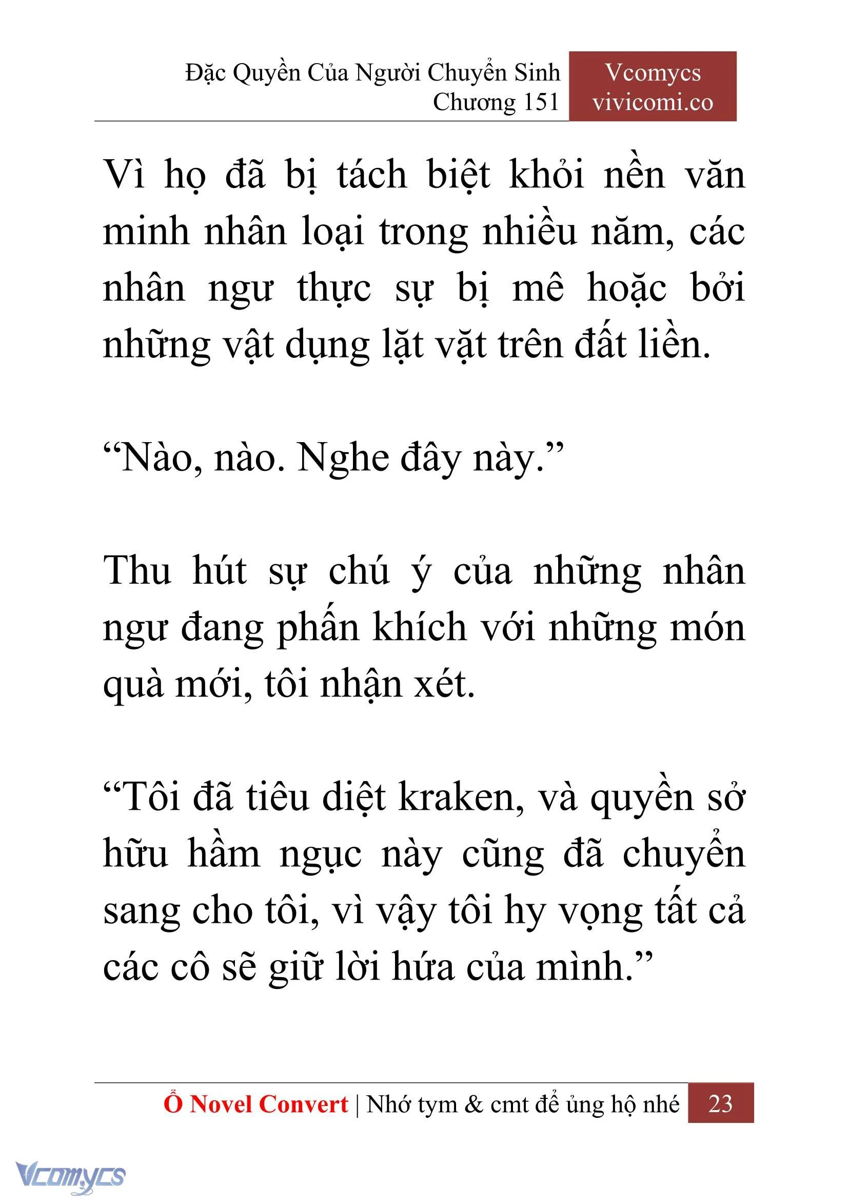 [Novel] Đặc Quyền Của Người Chuyển Sinh Chapter  151 - 25