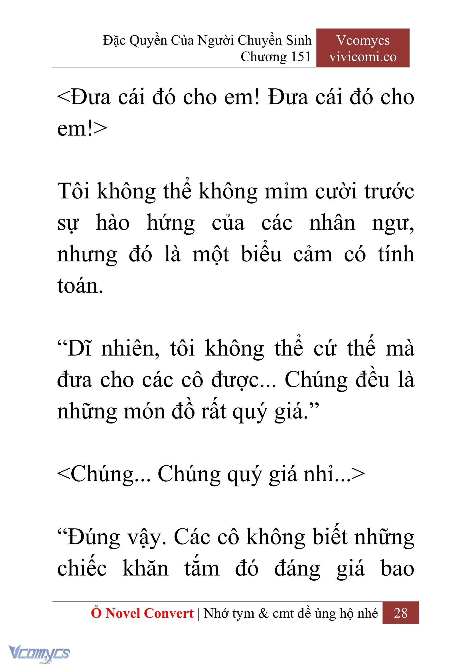[Novel] Đặc Quyền Của Người Chuyển Sinh Chapter  151 - 30