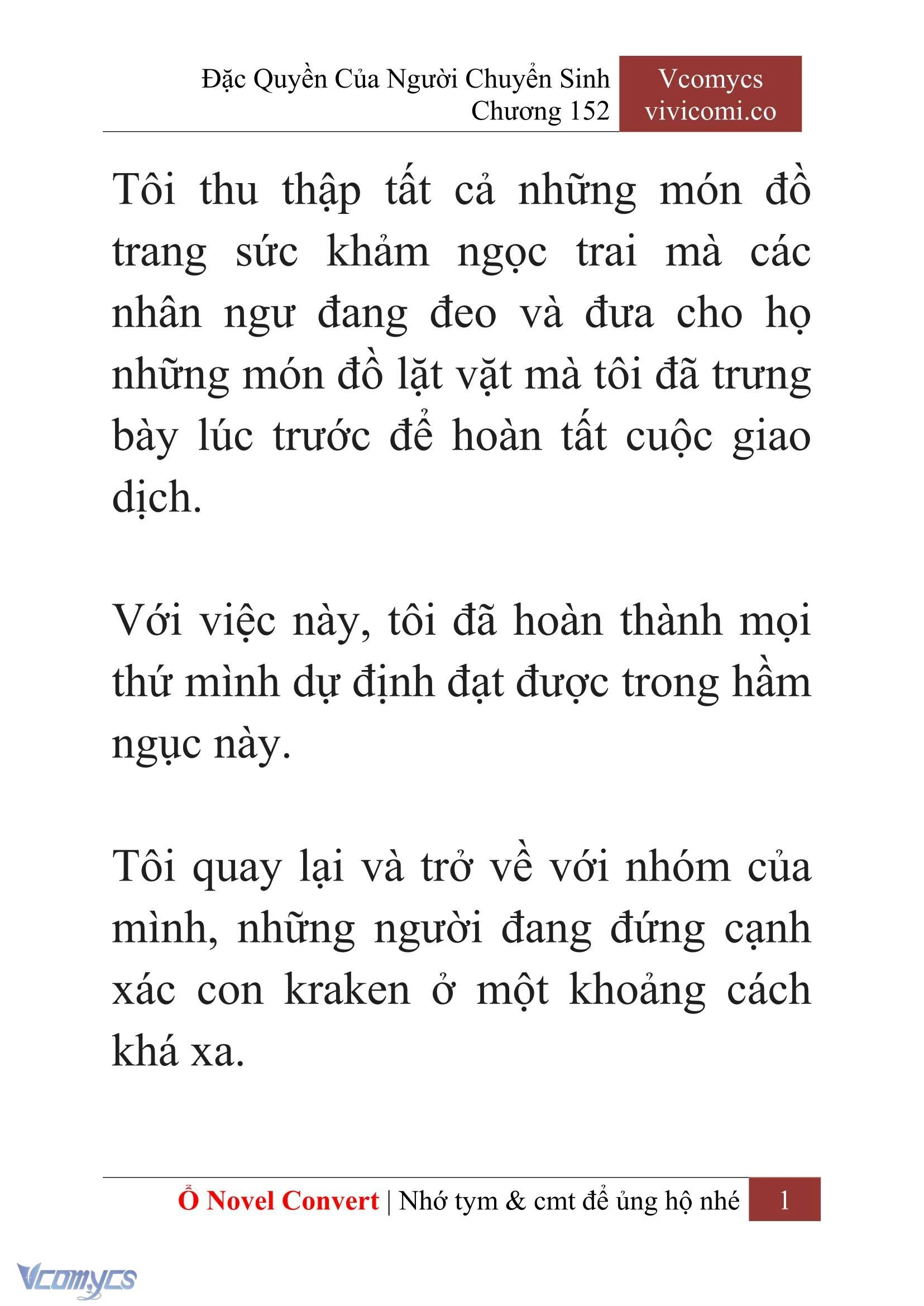 [Novel] Đặc Quyền Của Người Chuyển Sinh Chapter  152 - 3