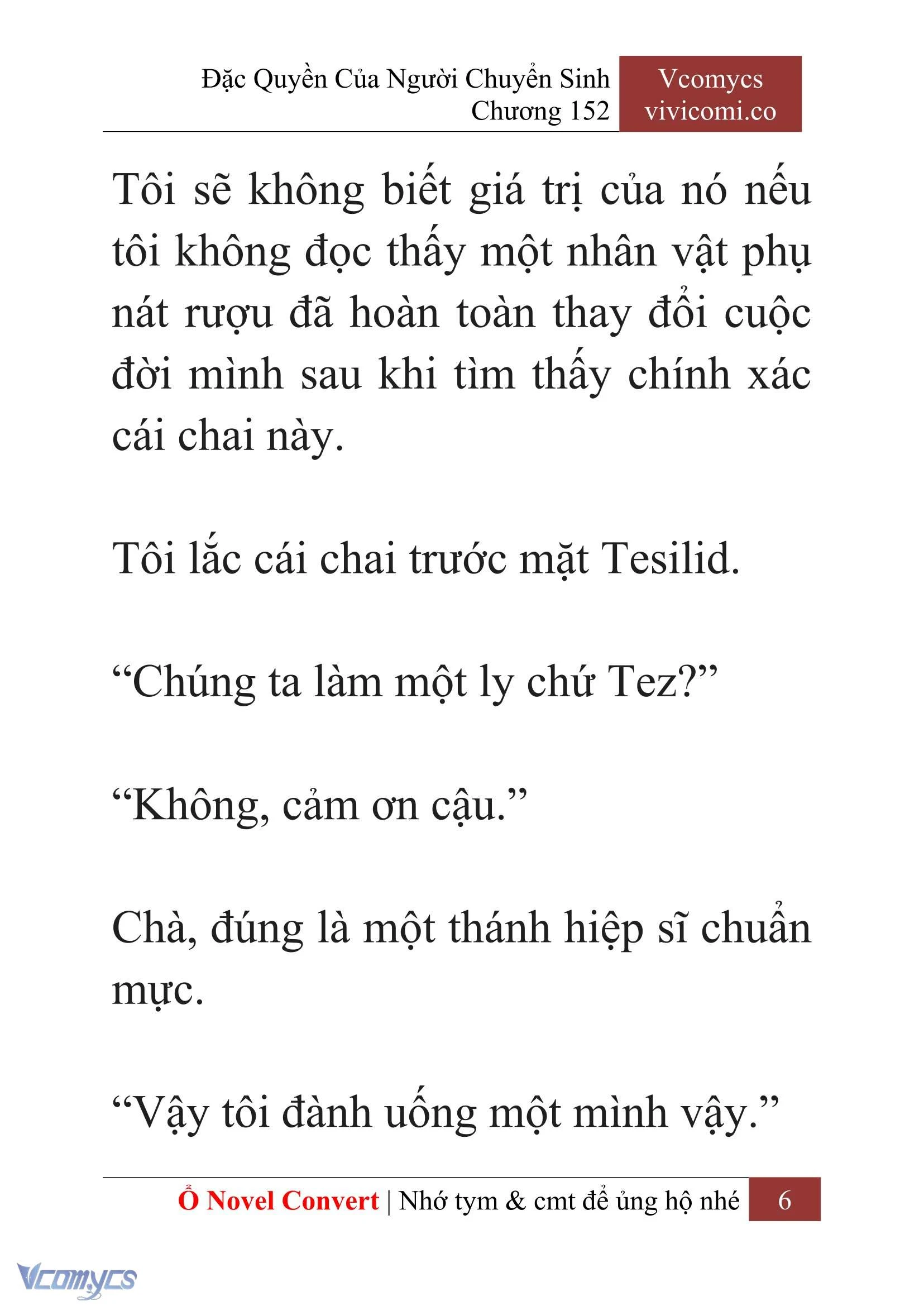 [Novel] Đặc Quyền Của Người Chuyển Sinh Chapter  152 - 8