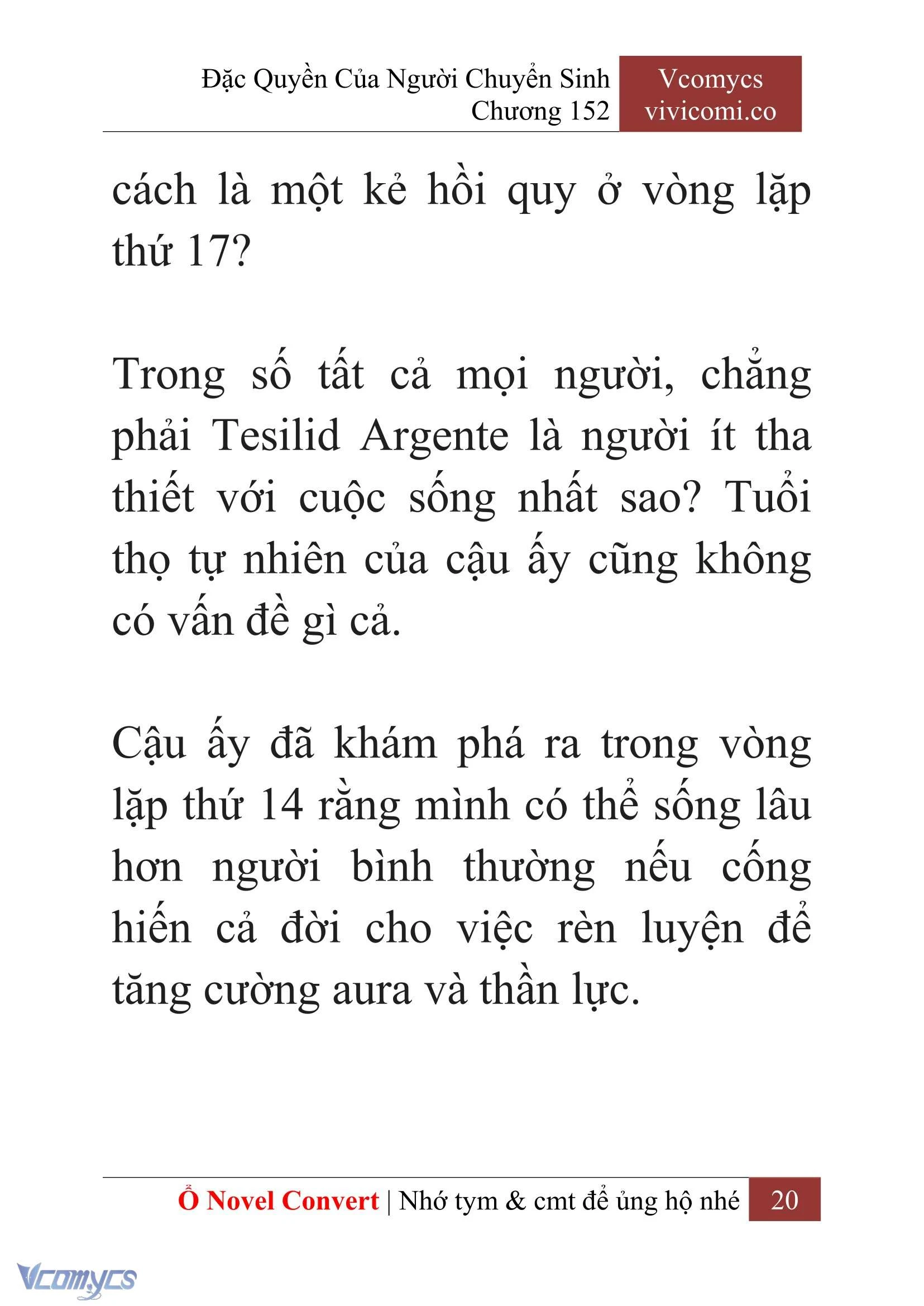 [Novel] Đặc Quyền Của Người Chuyển Sinh Chapter  152 - 22