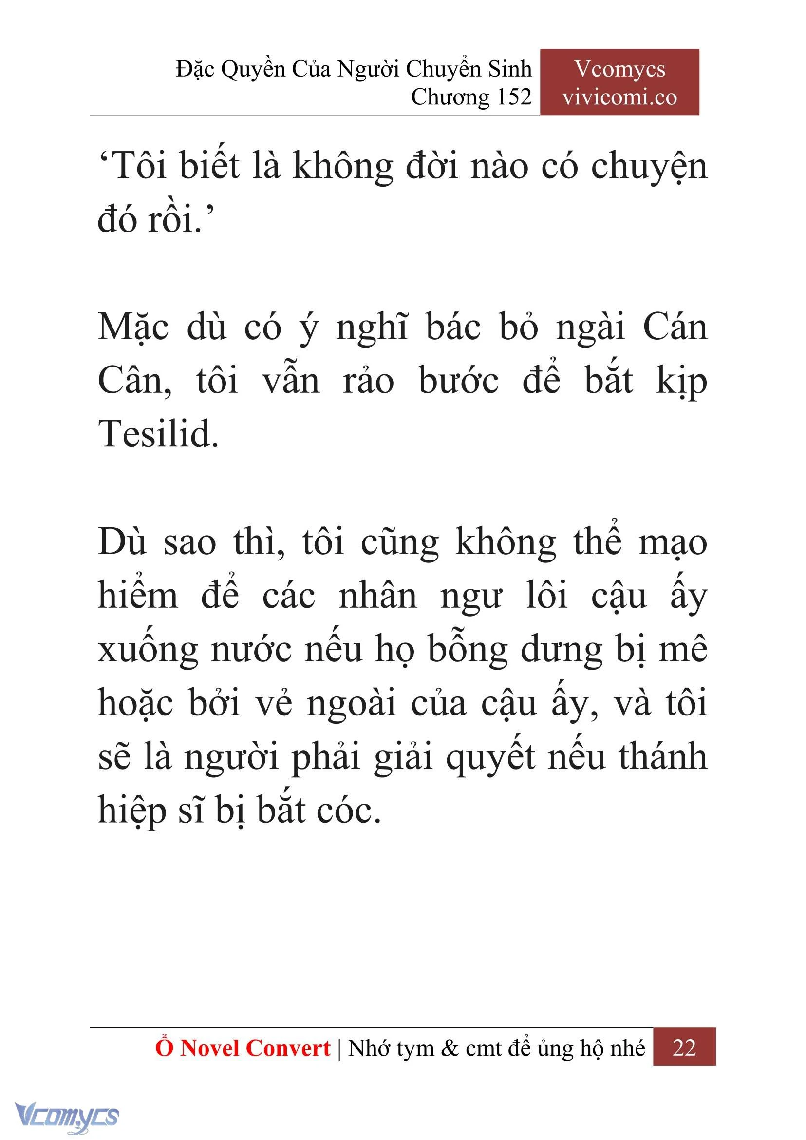 [Novel] Đặc Quyền Của Người Chuyển Sinh Chapter  152 - 24