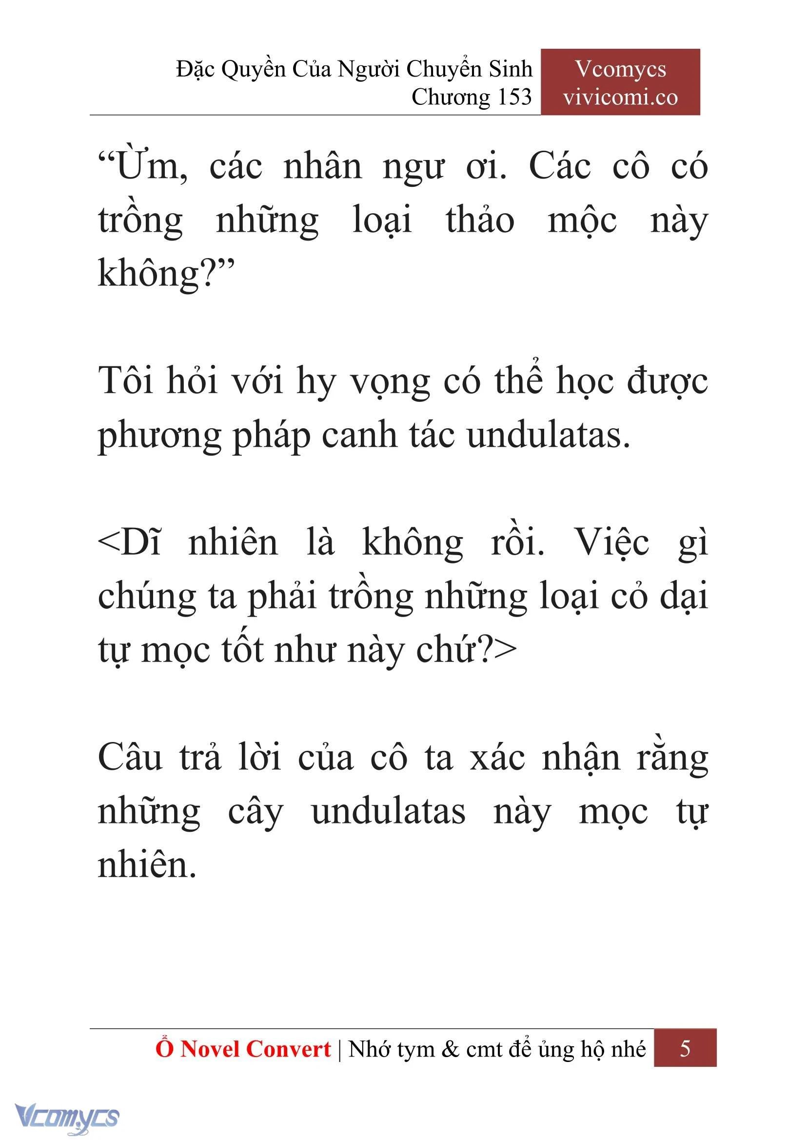 [Novel] Đặc Quyền Của Người Chuyển Sinh Chapter  153 - 7