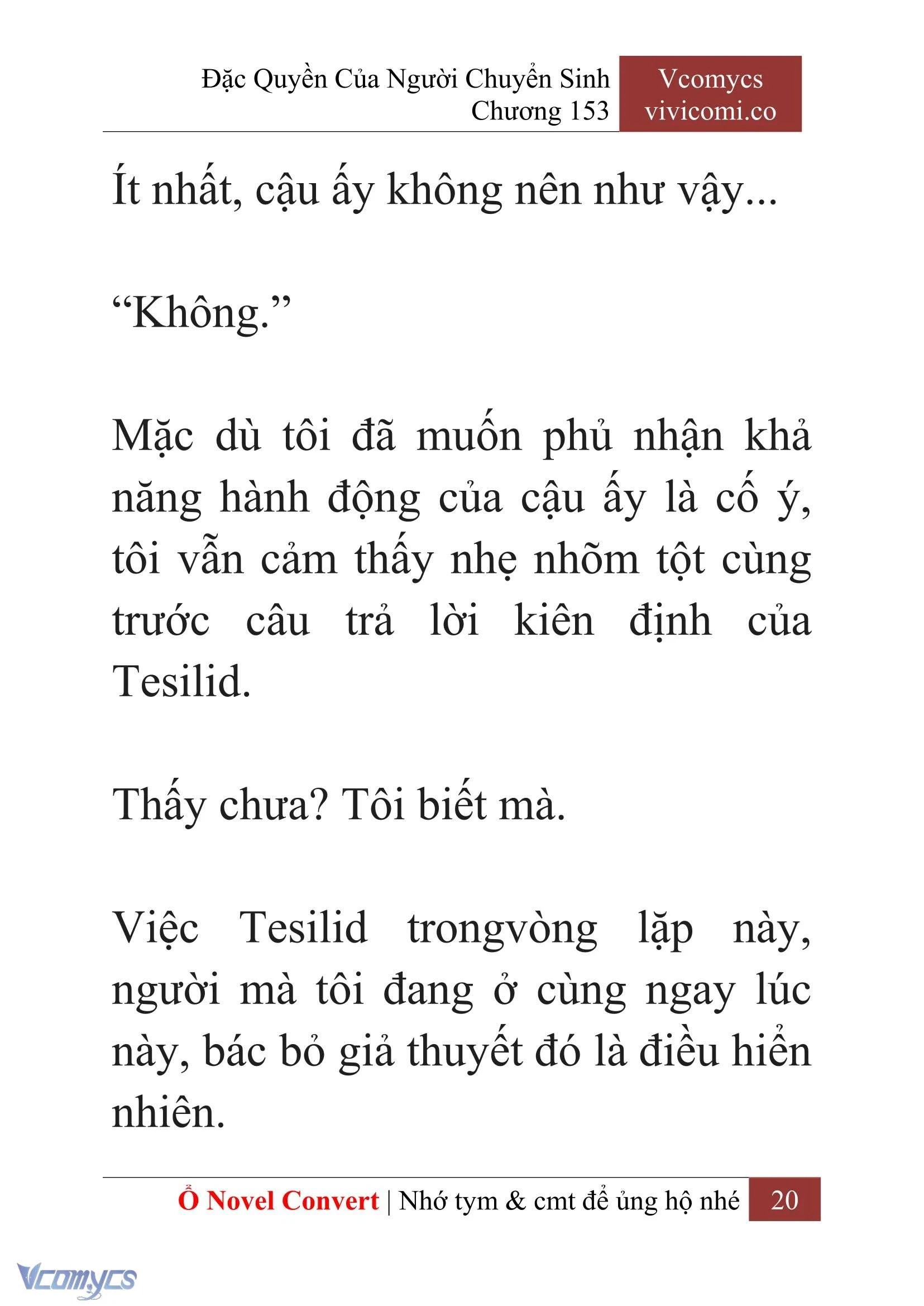 [Novel] Đặc Quyền Của Người Chuyển Sinh Chapter  153 - 22