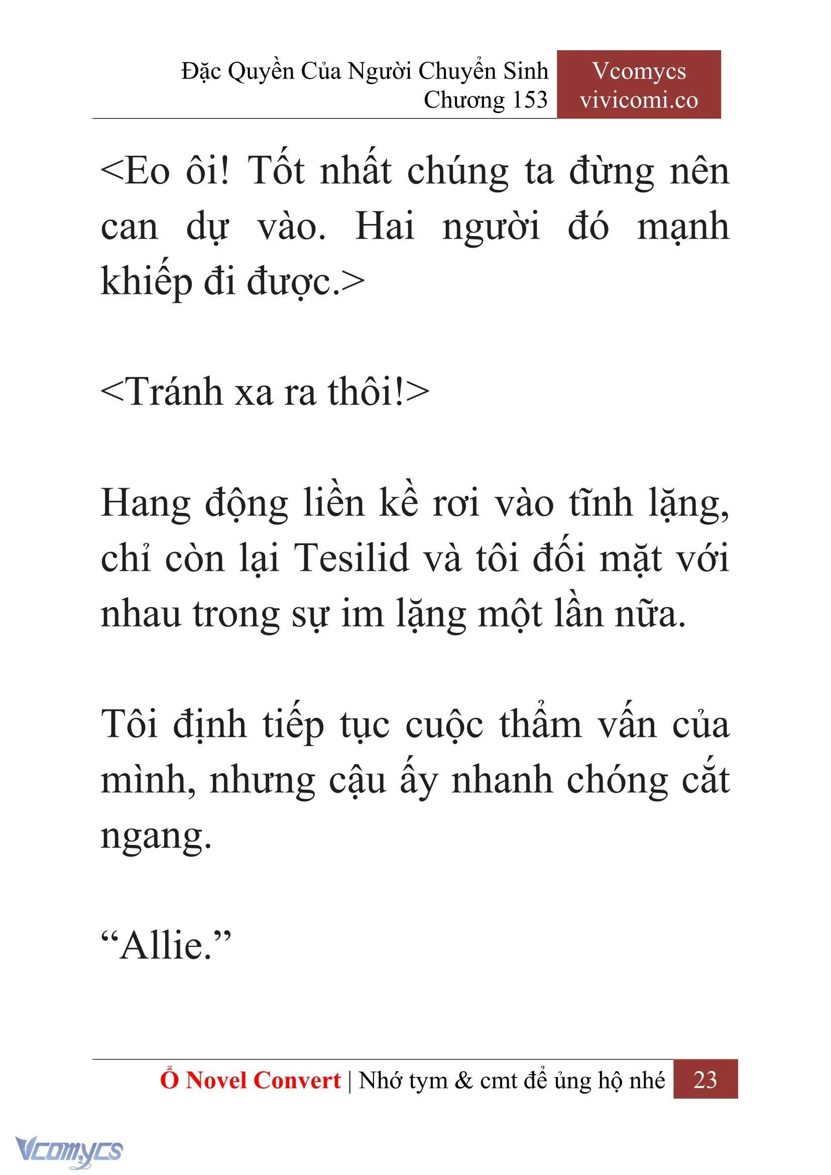 [Novel] Đặc Quyền Của Người Chuyển Sinh Chapter  153 - 25