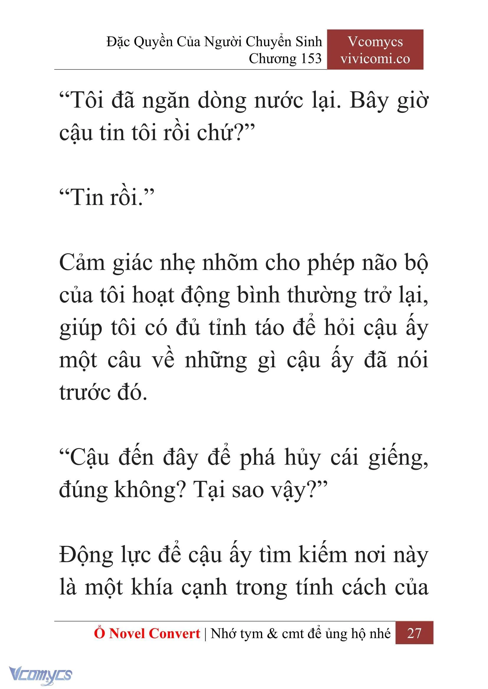 [Novel] Đặc Quyền Của Người Chuyển Sinh Chapter  153 - 29
