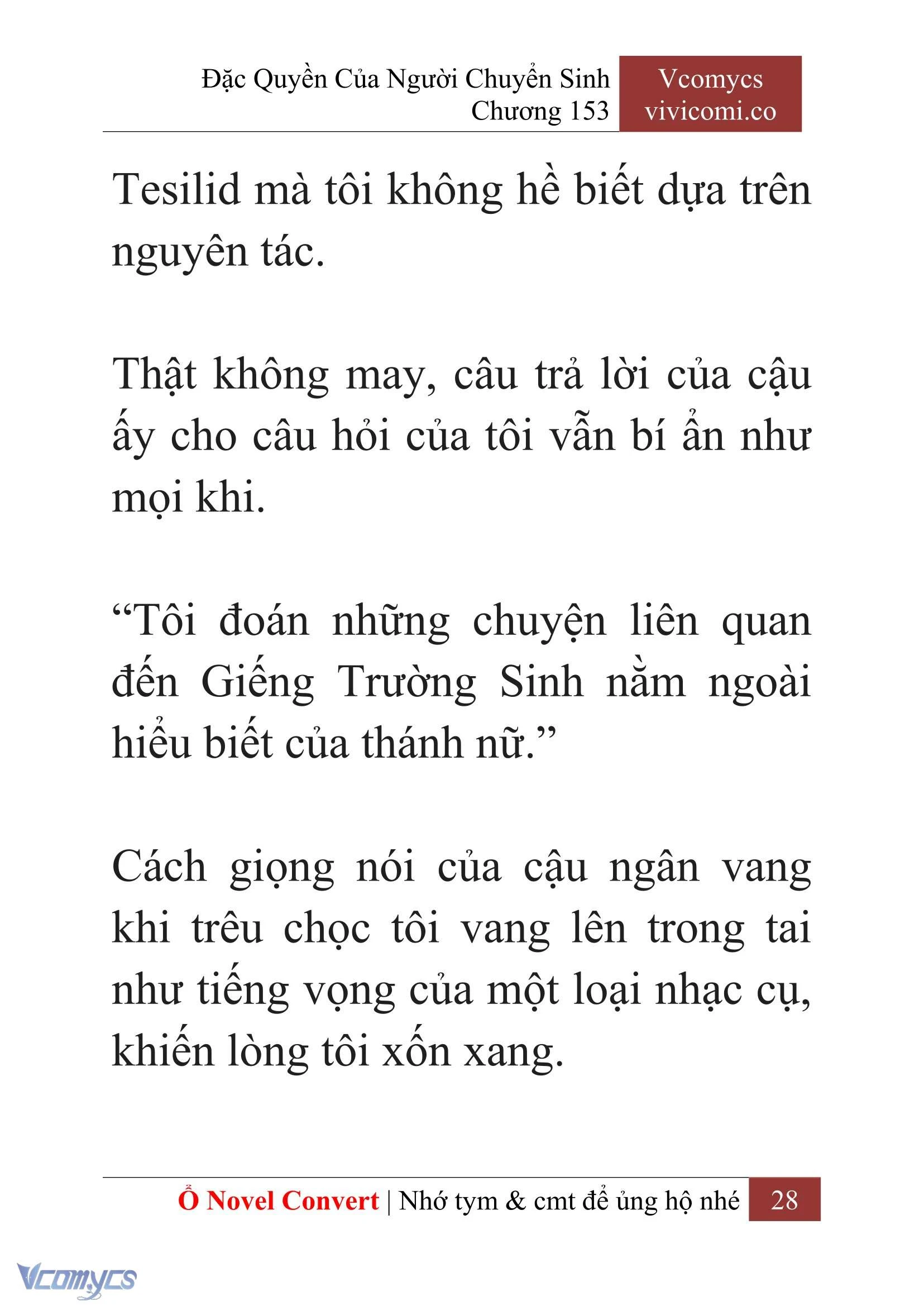 [Novel] Đặc Quyền Của Người Chuyển Sinh Chapter  153 - 30