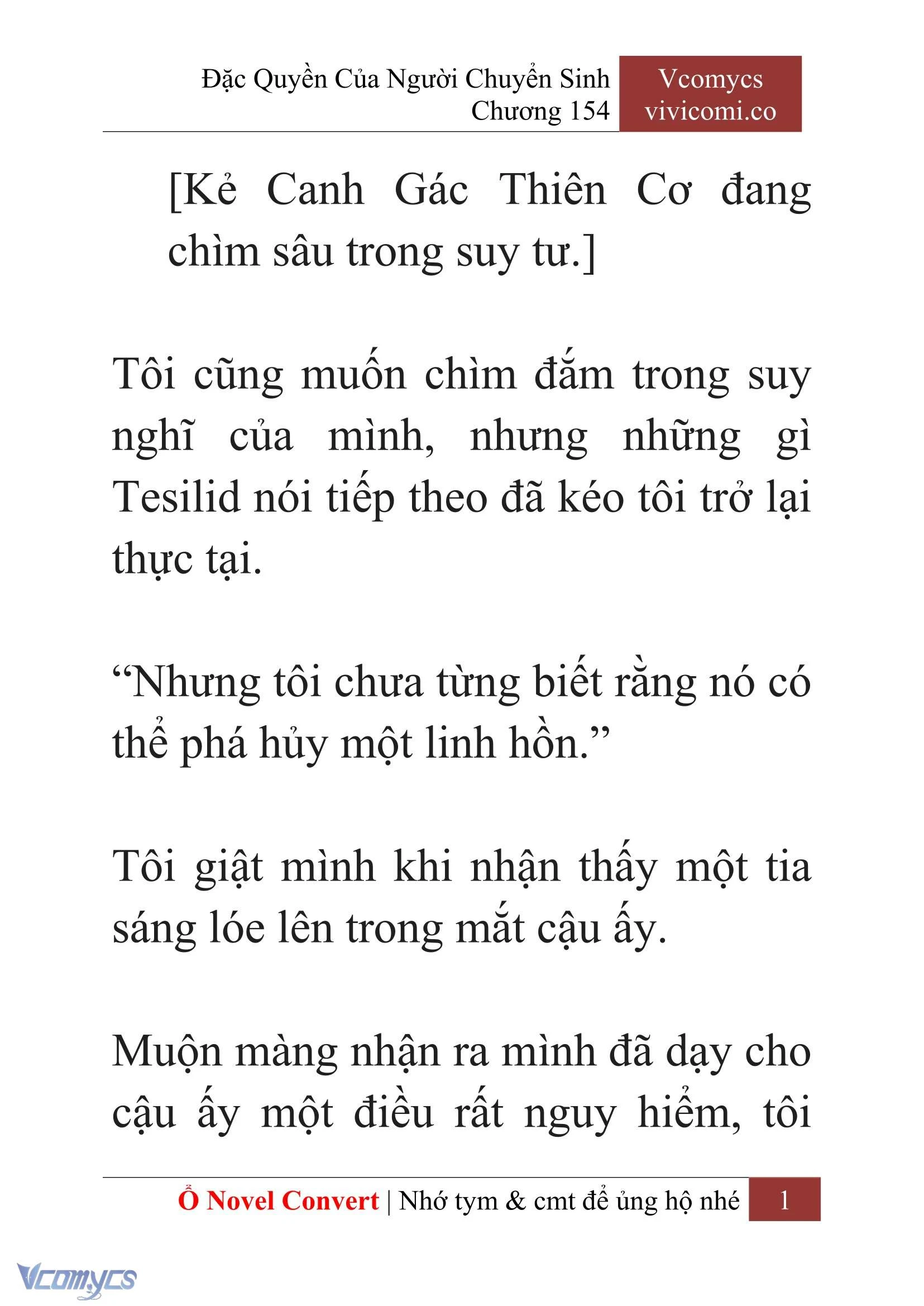 [Novel] Đặc Quyền Của Người Chuyển Sinh Chapter  154 - 3