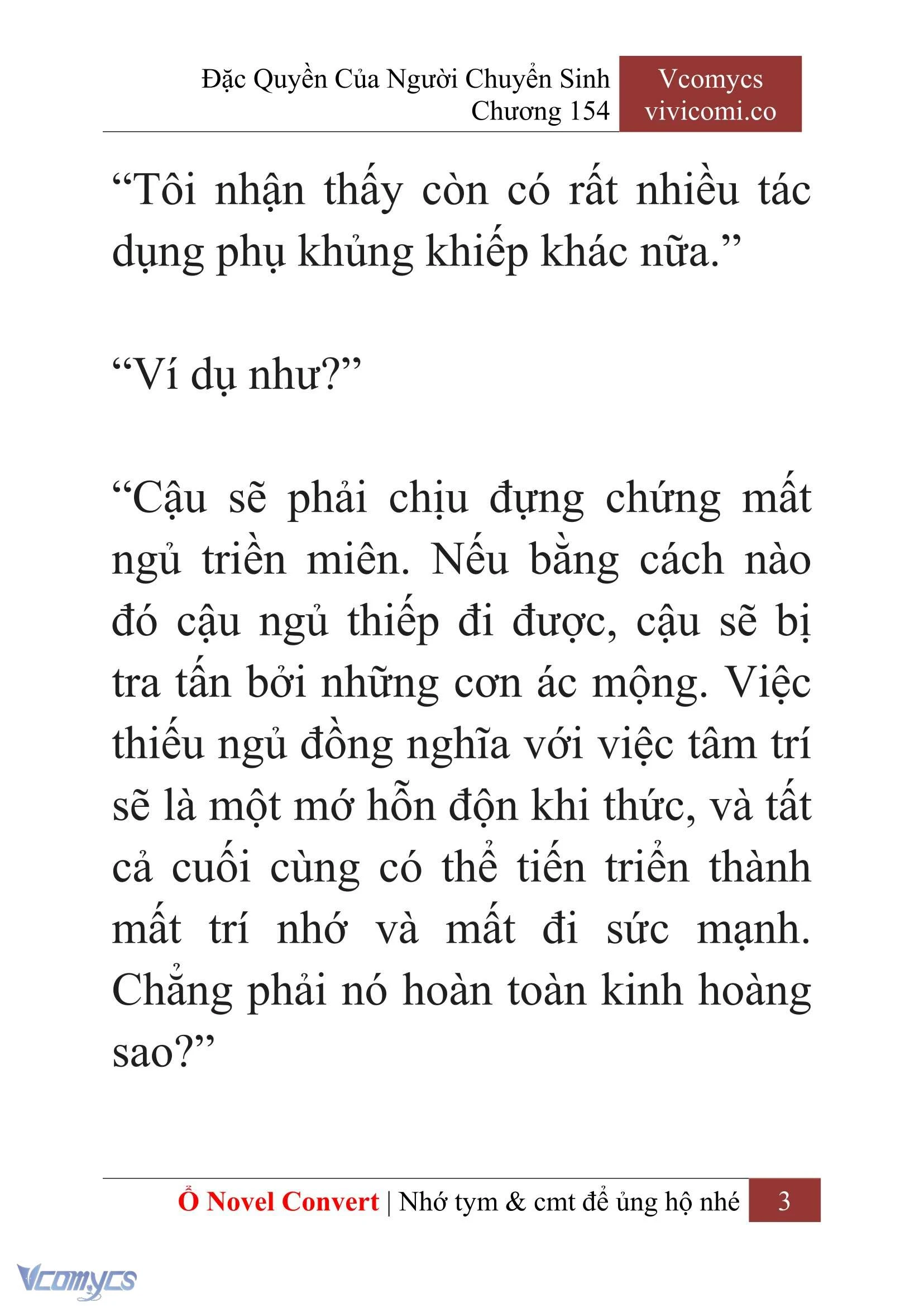 [Novel] Đặc Quyền Của Người Chuyển Sinh Chapter  154 - 5