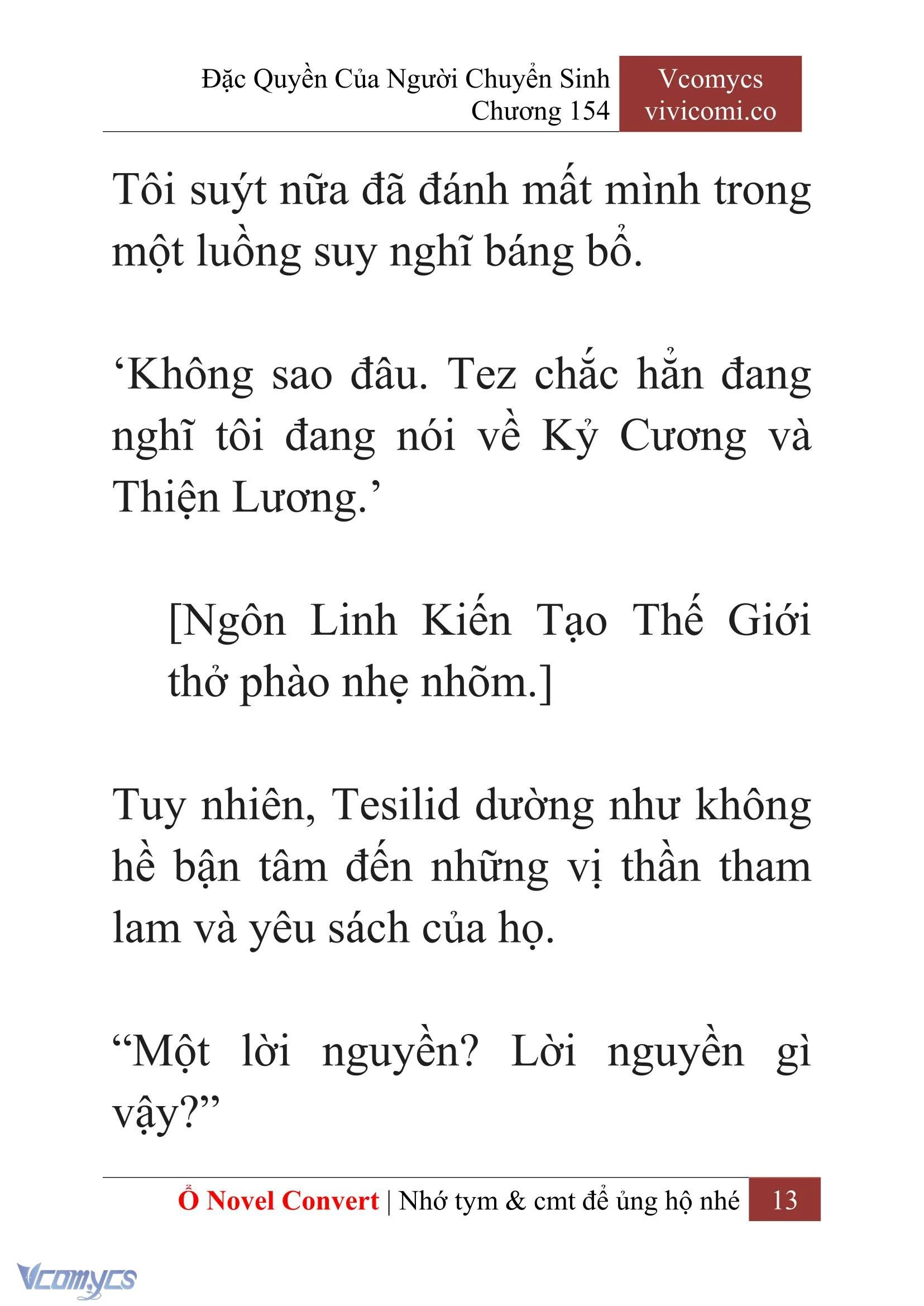 [Novel] Đặc Quyền Của Người Chuyển Sinh Chapter  154 - 15