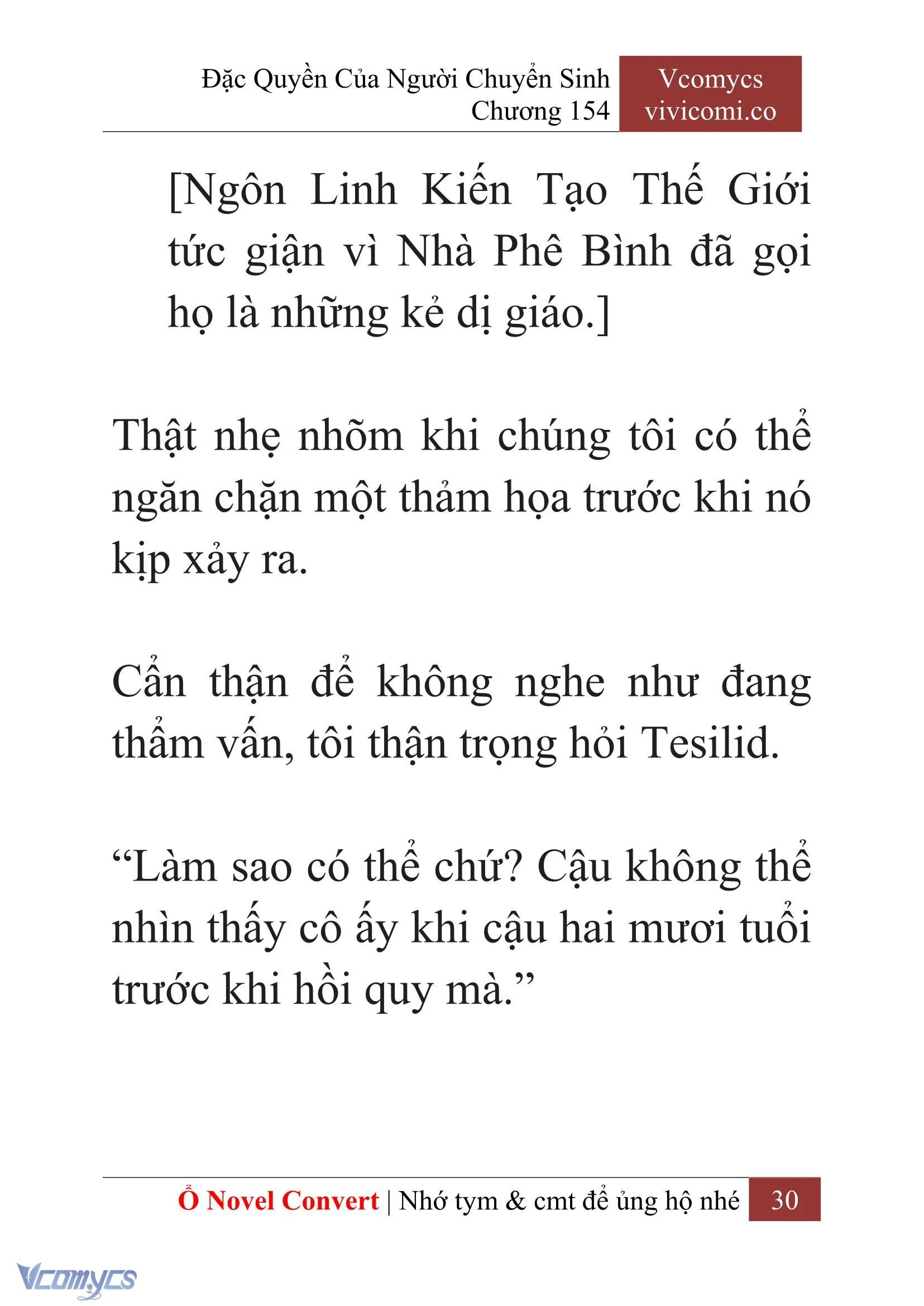 [Novel] Đặc Quyền Của Người Chuyển Sinh Chapter  154 - 32