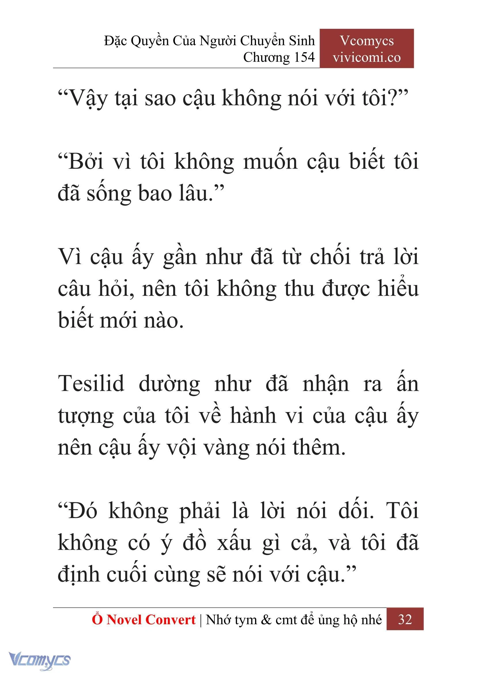 [Novel] Đặc Quyền Của Người Chuyển Sinh Chapter  154 - 34