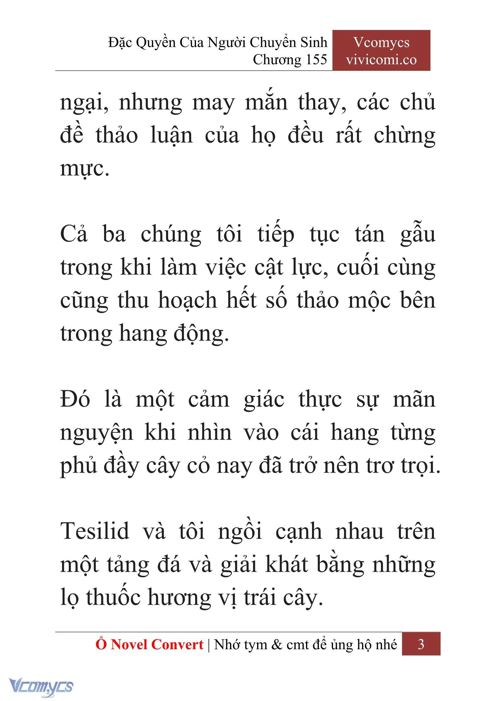 [Novel] Đặc Quyền Của Người Chuyển Sinh Chapter  155 - 5