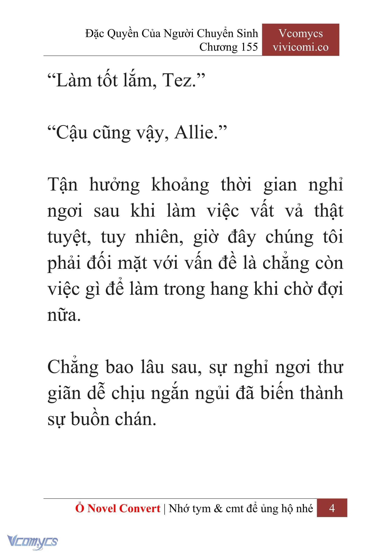 [Novel] Đặc Quyền Của Người Chuyển Sinh Chapter  155 - 6