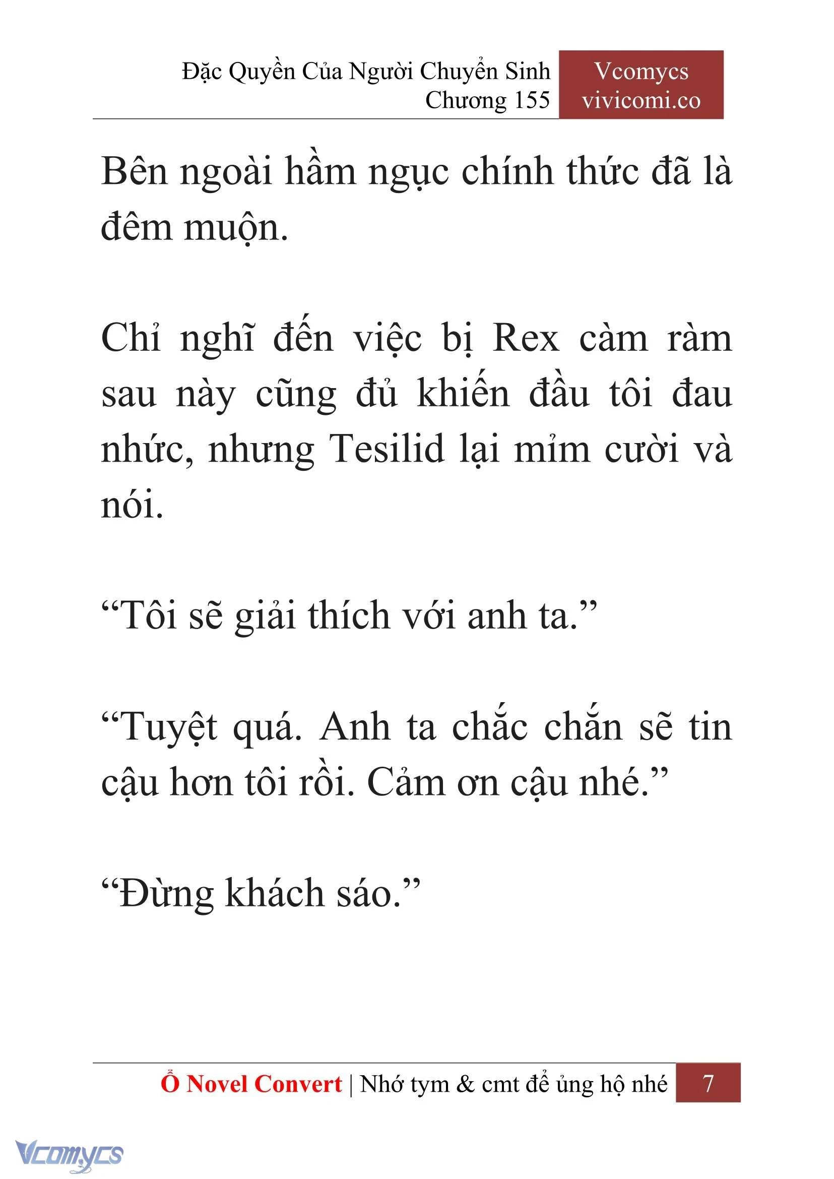 [Novel] Đặc Quyền Của Người Chuyển Sinh Chapter  155 - 9