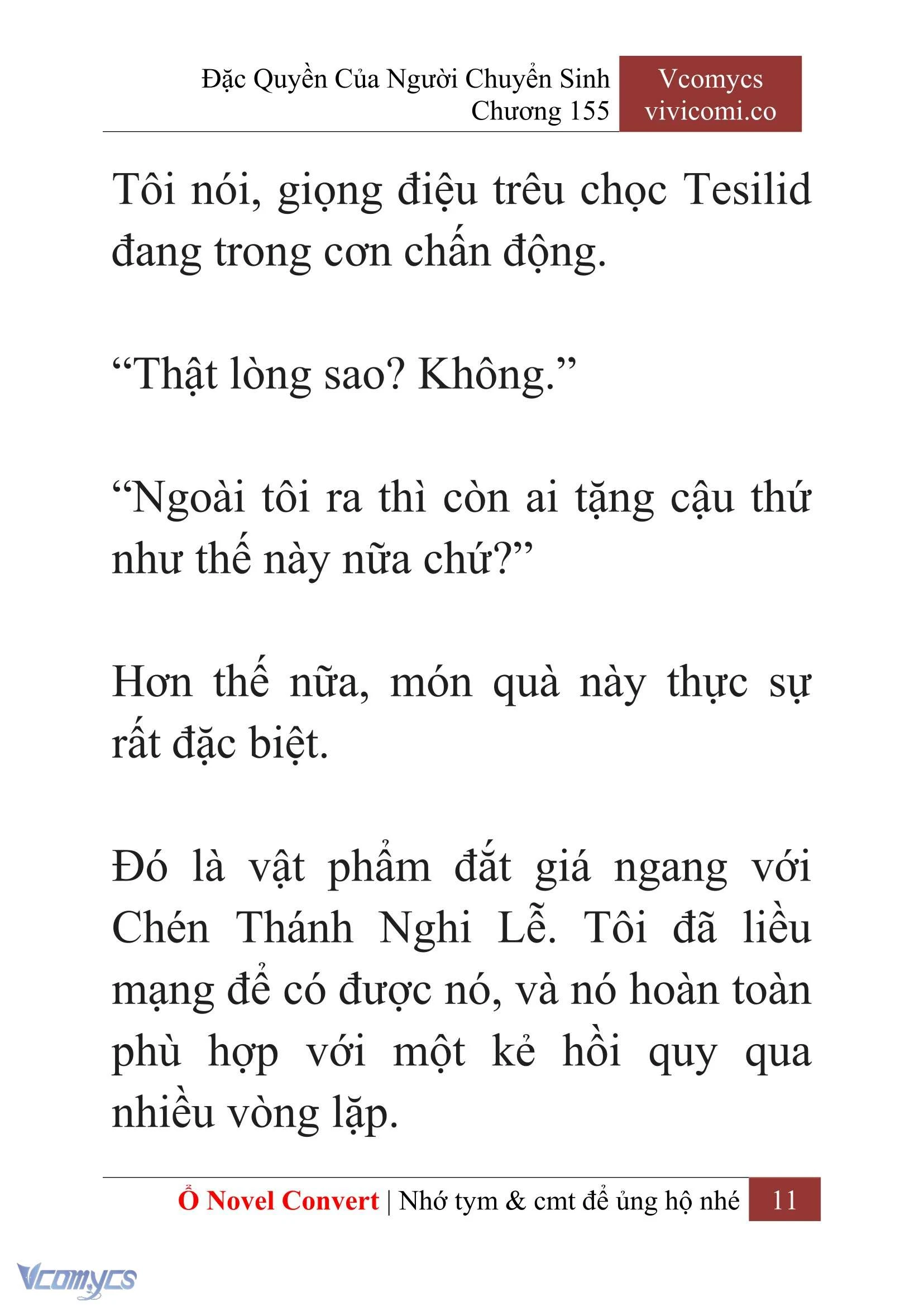 [Novel] Đặc Quyền Của Người Chuyển Sinh Chapter  155 - 13