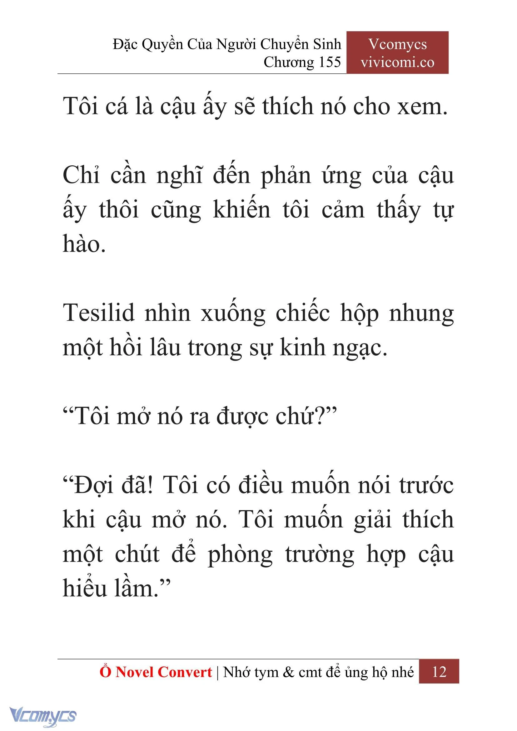 [Novel] Đặc Quyền Của Người Chuyển Sinh Chapter  155 - 14