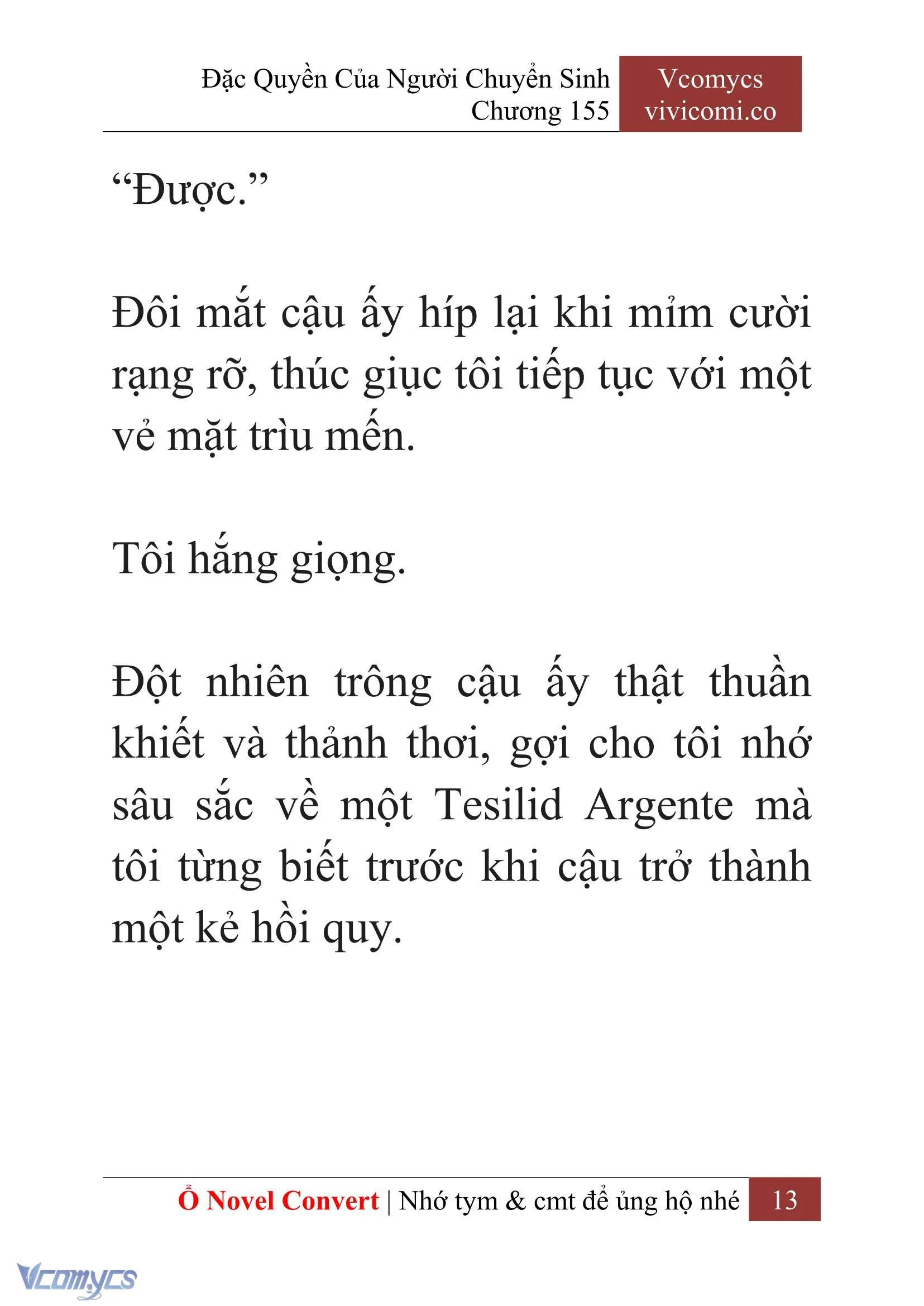 [Novel] Đặc Quyền Của Người Chuyển Sinh Chapter  155 - 15