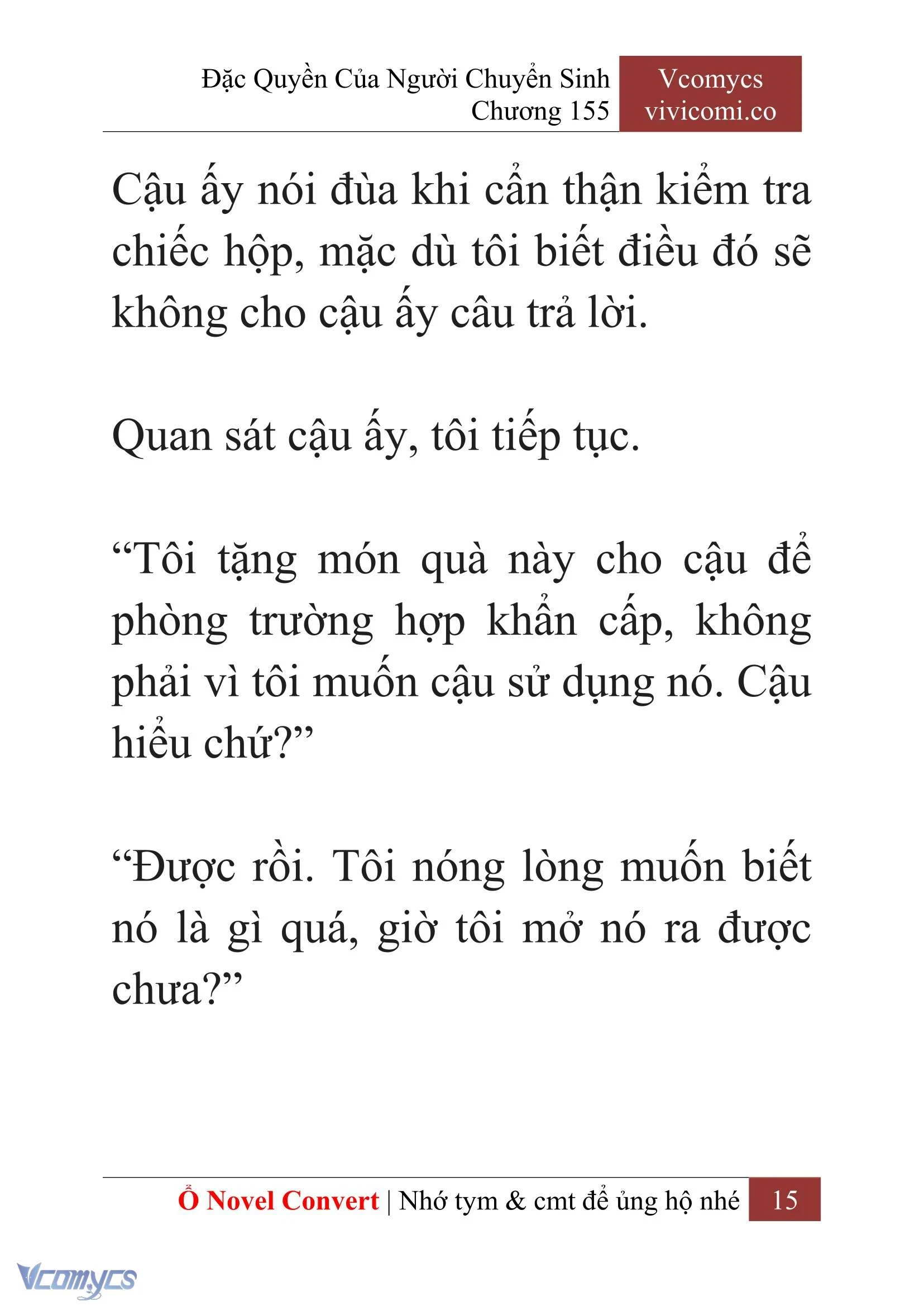 [Novel] Đặc Quyền Của Người Chuyển Sinh Chapter  155 - 17