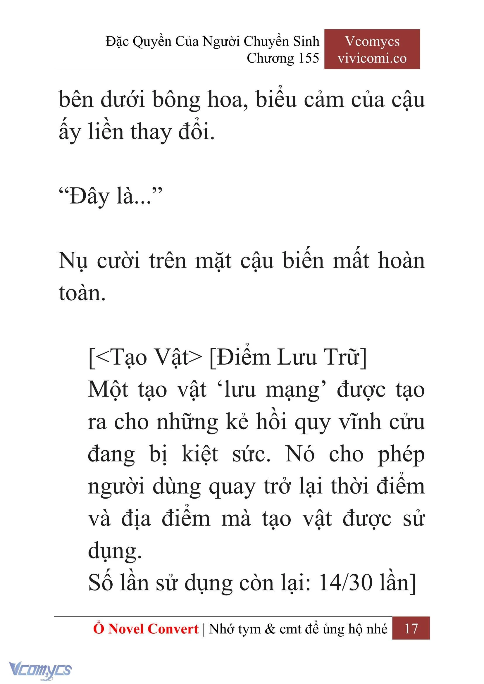 [Novel] Đặc Quyền Của Người Chuyển Sinh Chapter  155 - 19